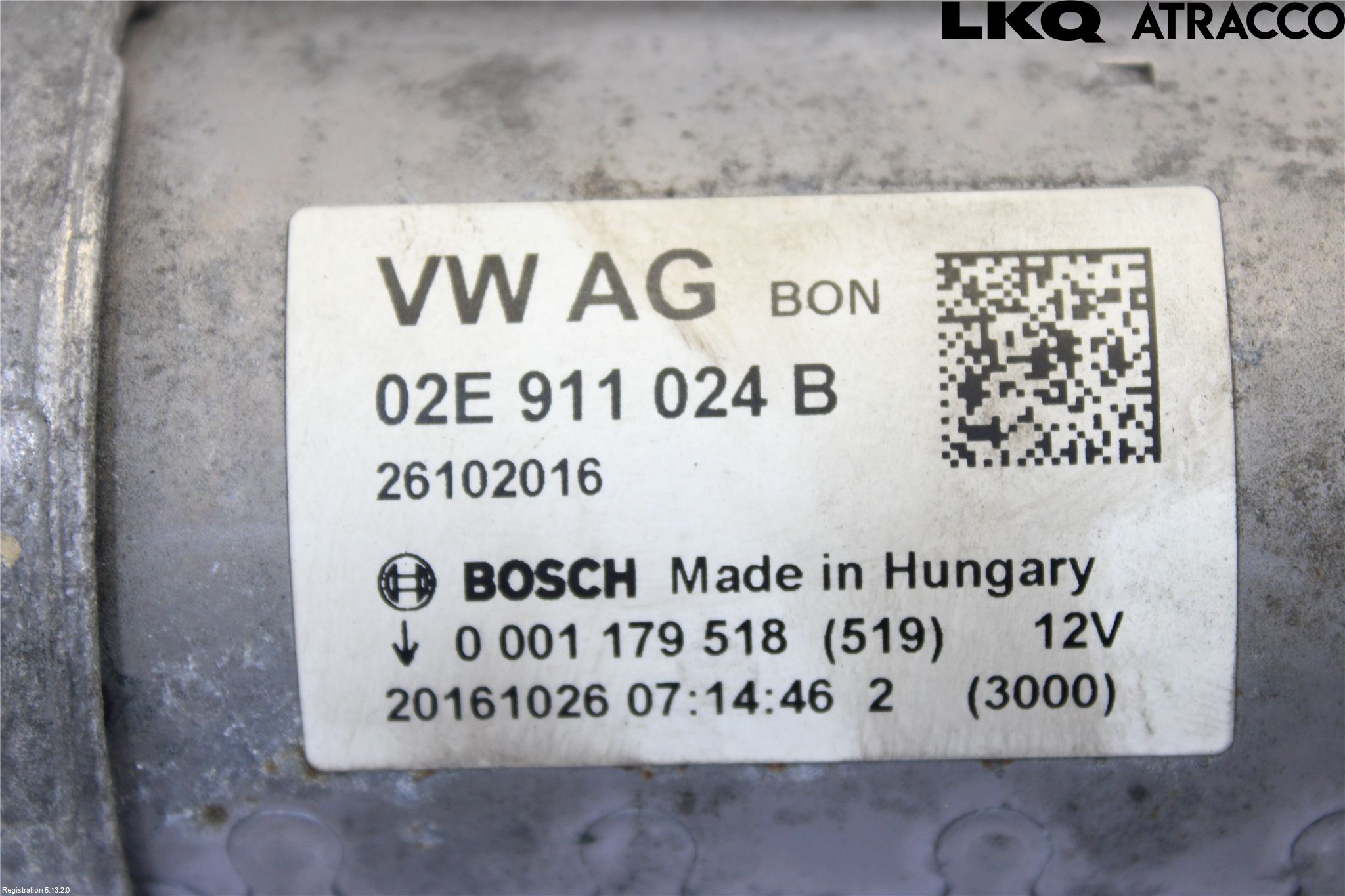 Volkswagen VW GOLF / E-GOLF VII 13-20 Startmotor
