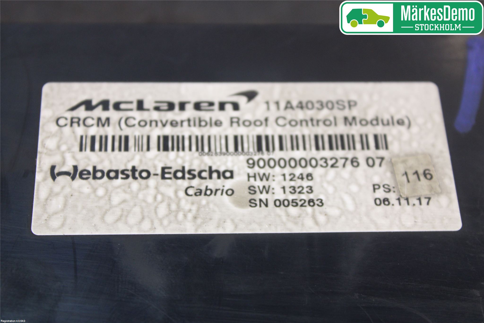 McLAREN Styrenhet Övrigt