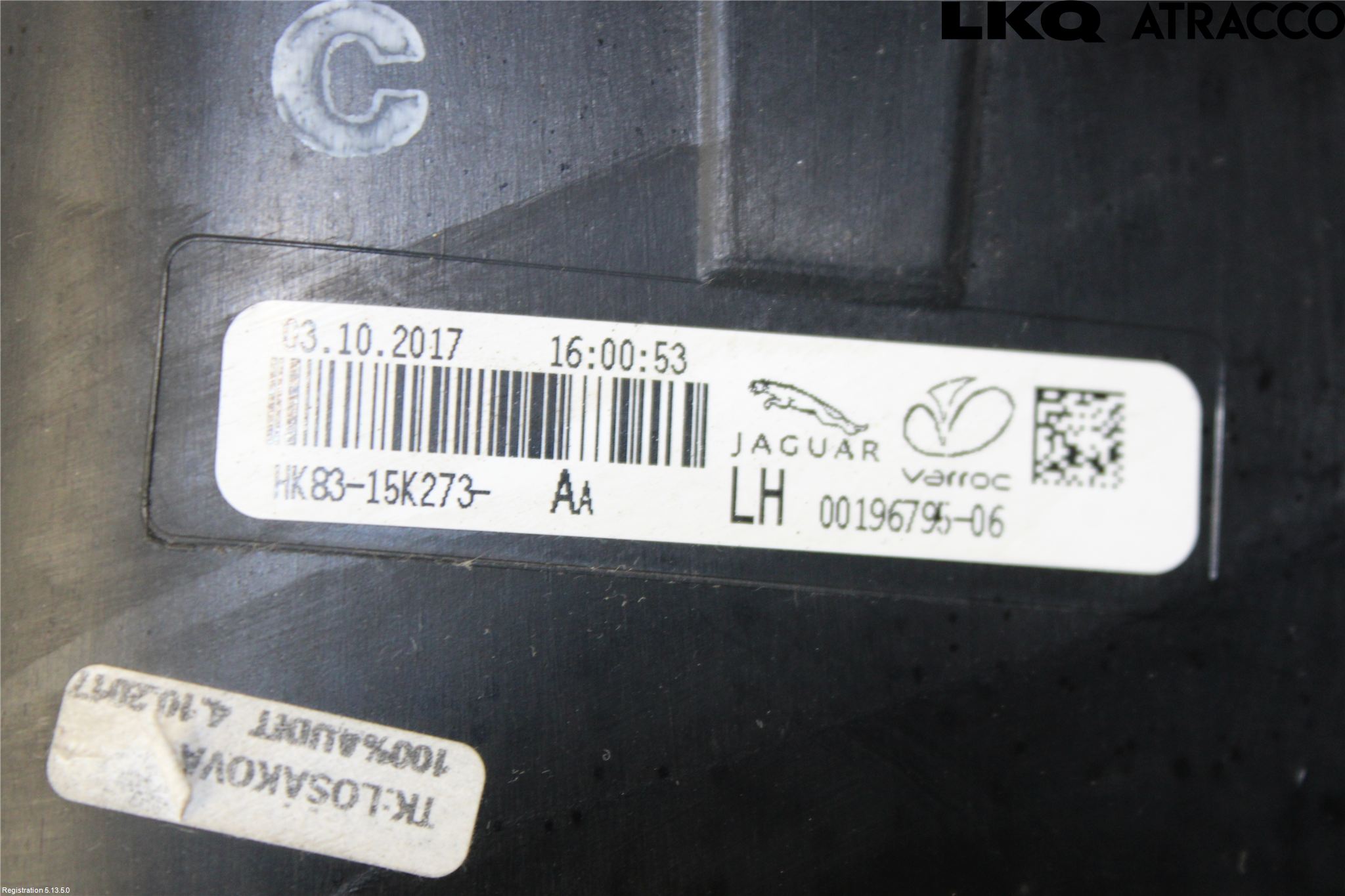 Jaguar F-PACE Bakljus Lucka Vä