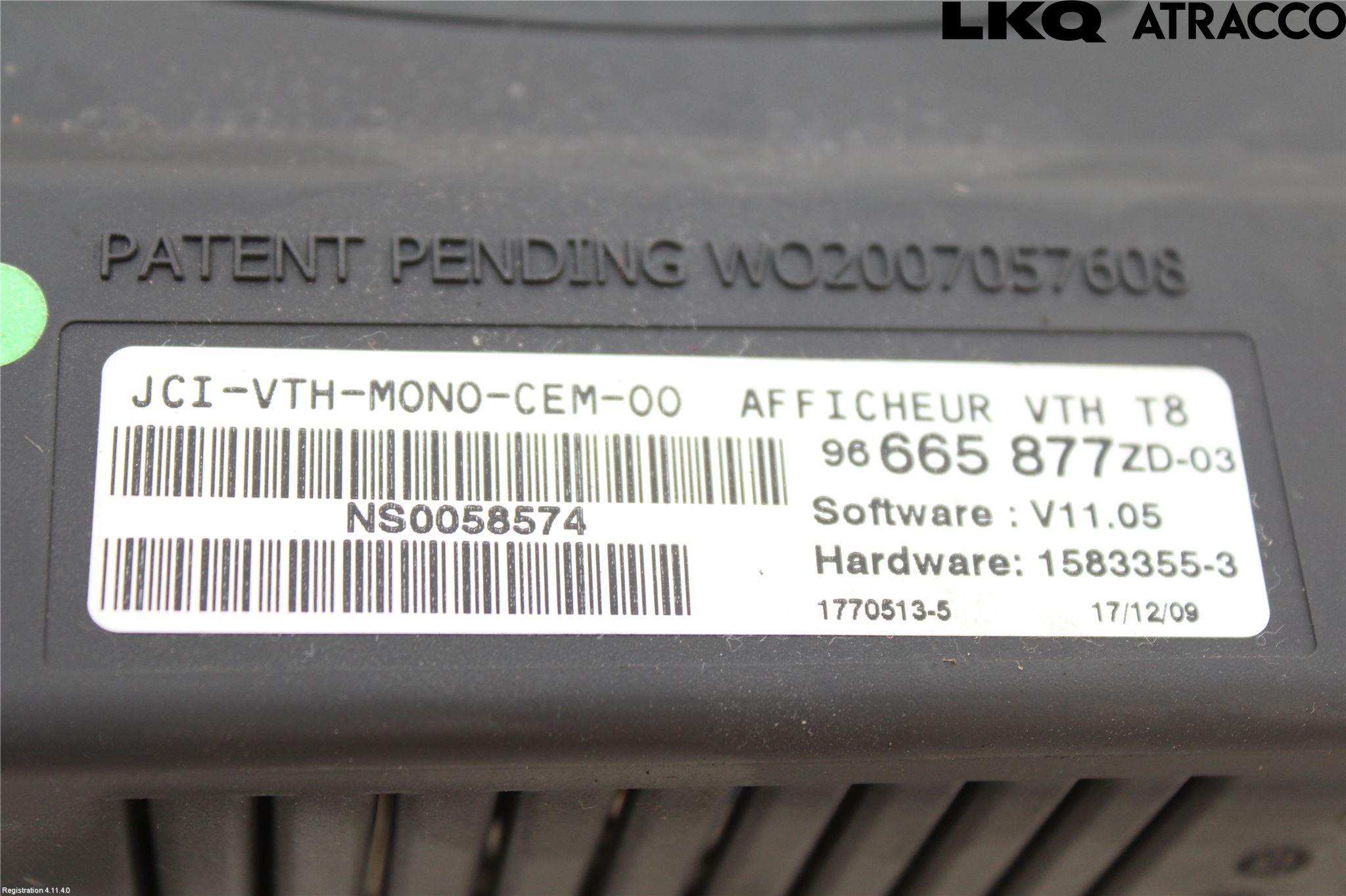 Peugeot 3008 09-16 Multifunktionsdisplay