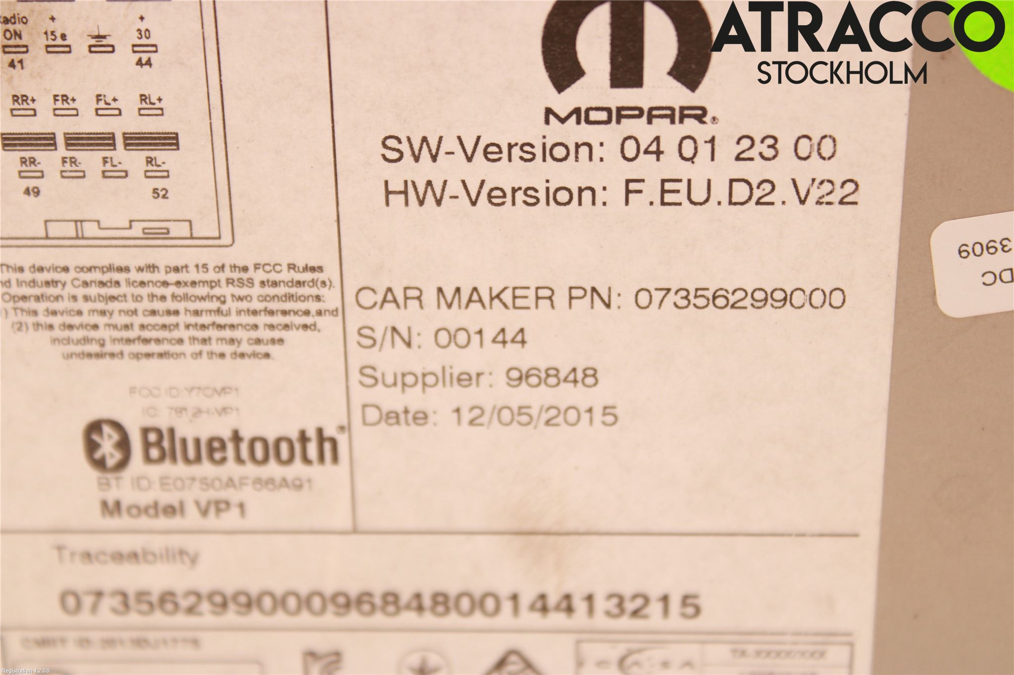 Fiat DOBLO CARGO Cd Radio - Multimediapanel