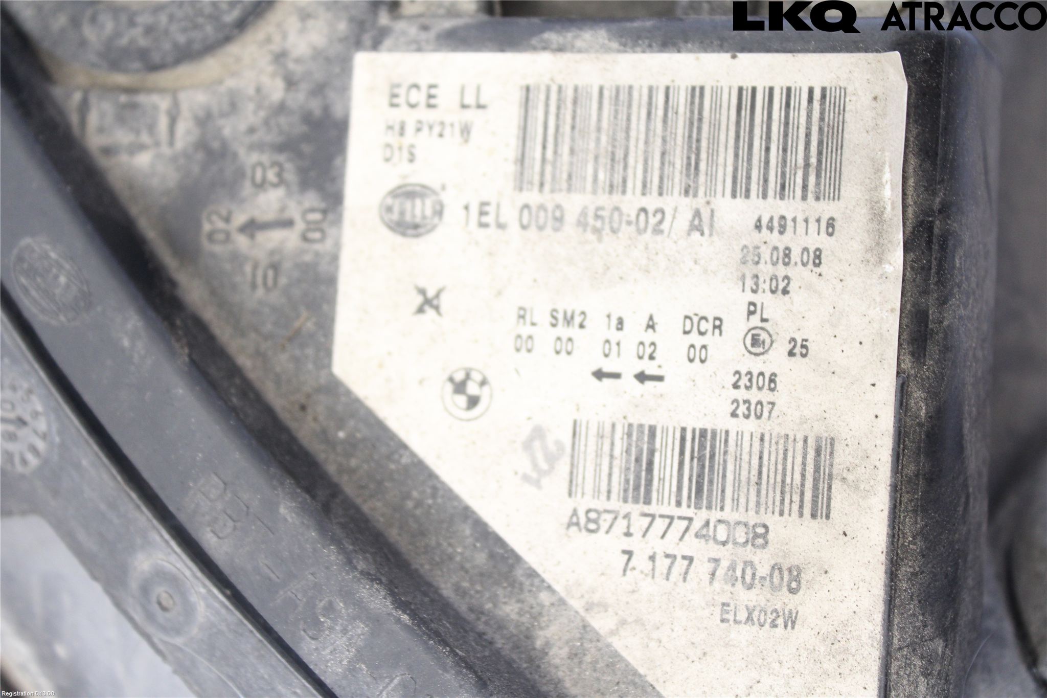 BMW 5 E60/61 Sed/Tou 02-10 Strålkastare Höger
