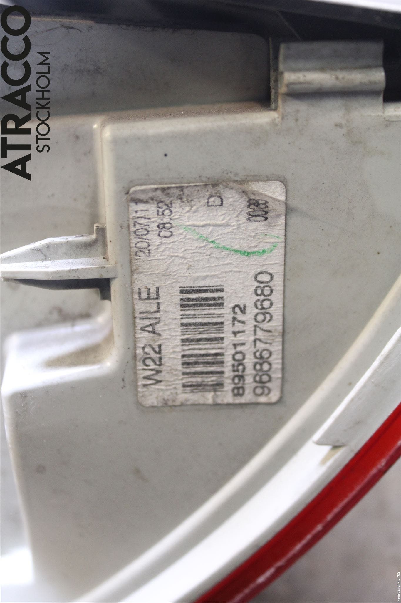 Peugeot 508 11-18 Bakljus Höger