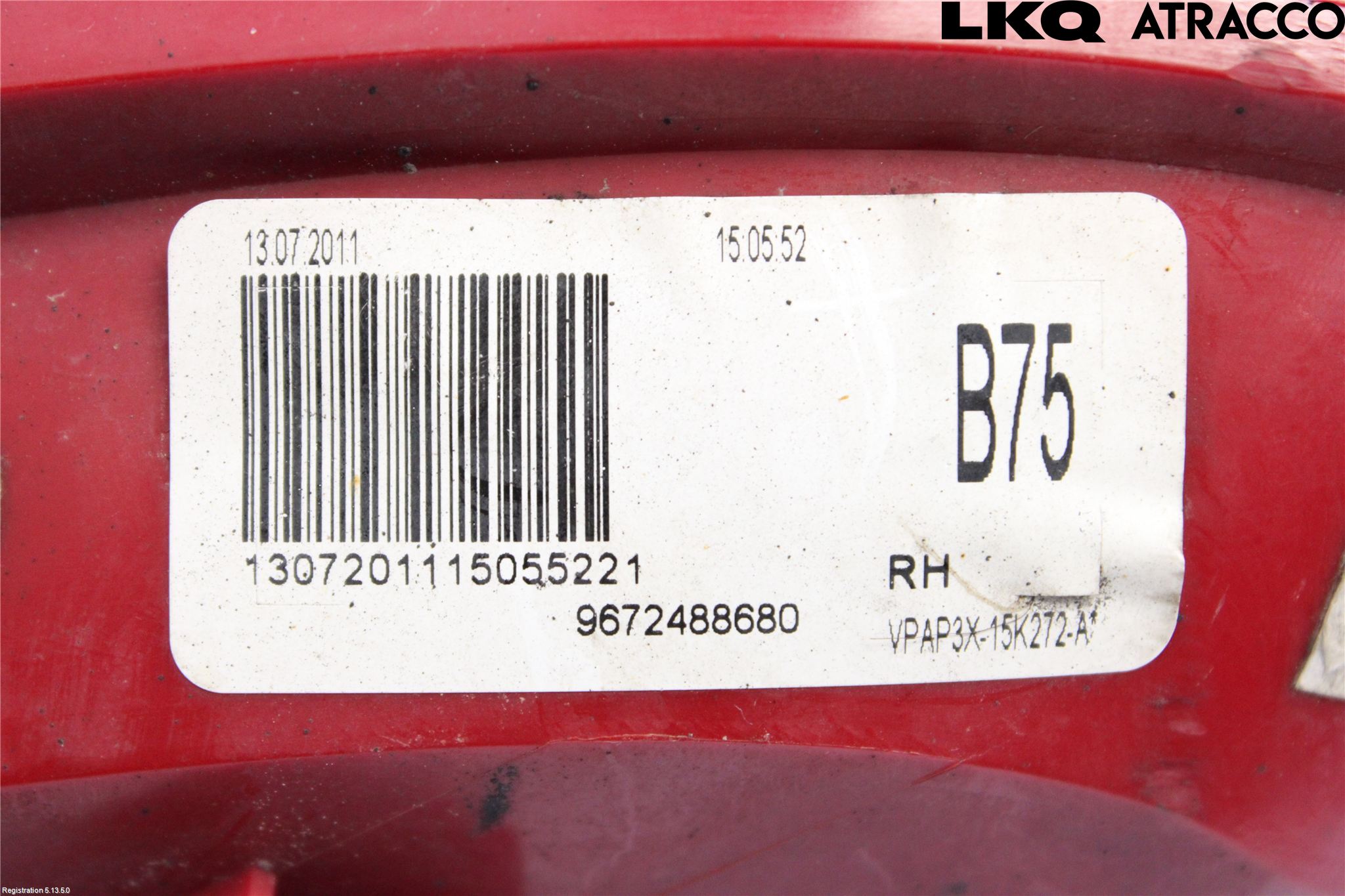 Citroen DS4 Dimljus/Reflex Bak