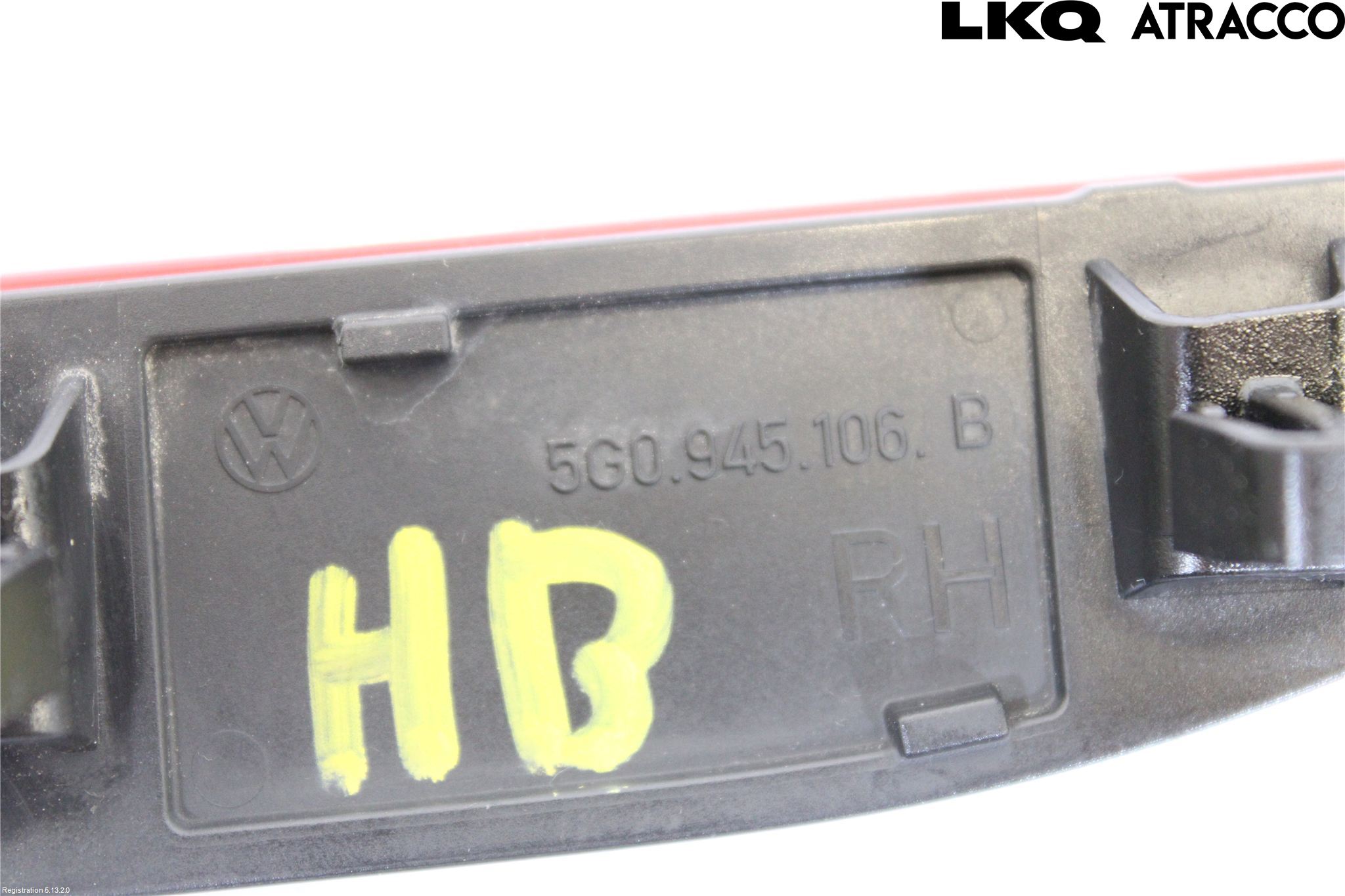 Volkswagen VW GOLF / E-GOLF VII 13-20 Dimljus/Reflex Bak