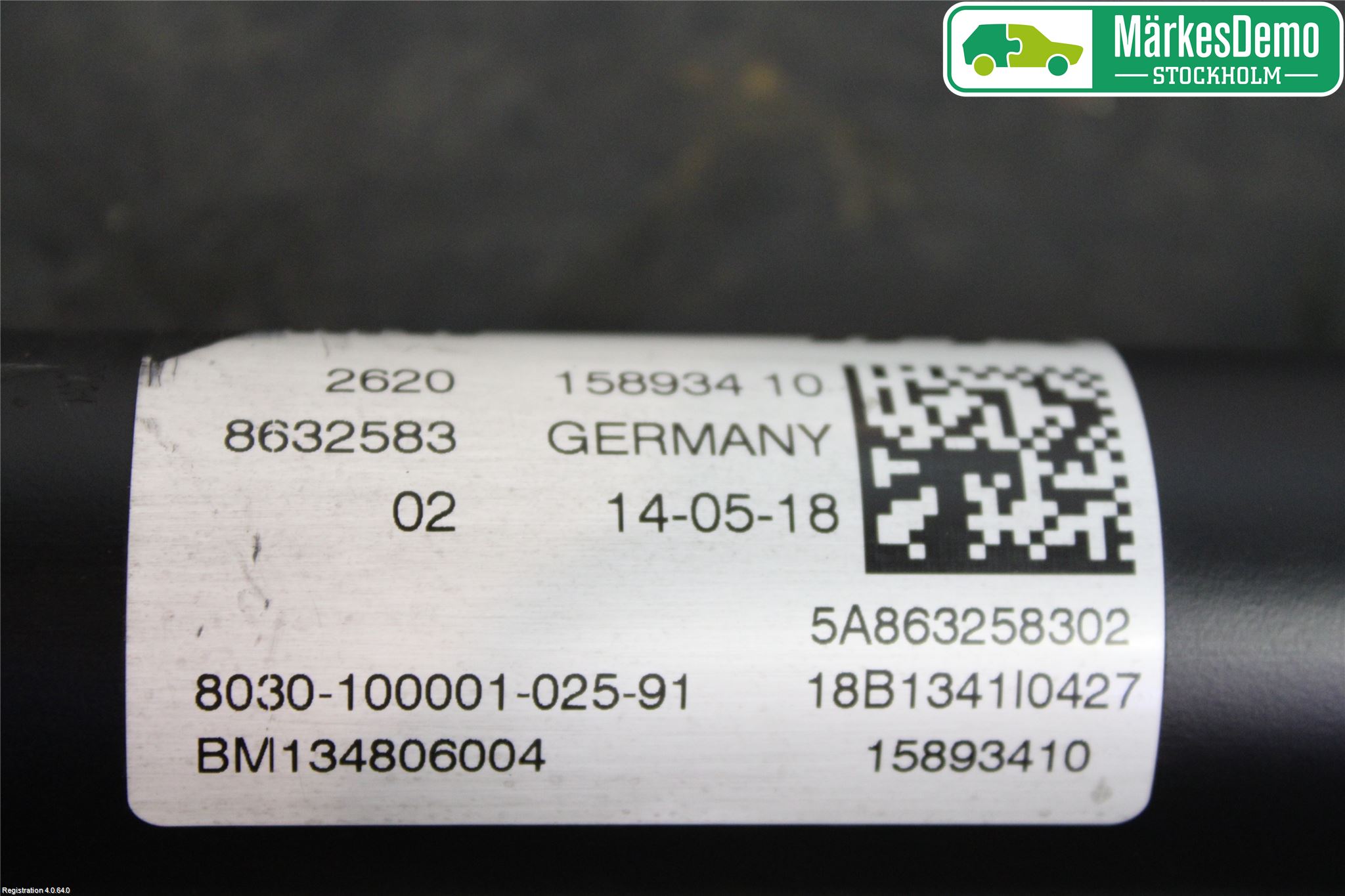BMW 5 G30/G31/F90 17-23 Mellanaxel Främre 4Wd