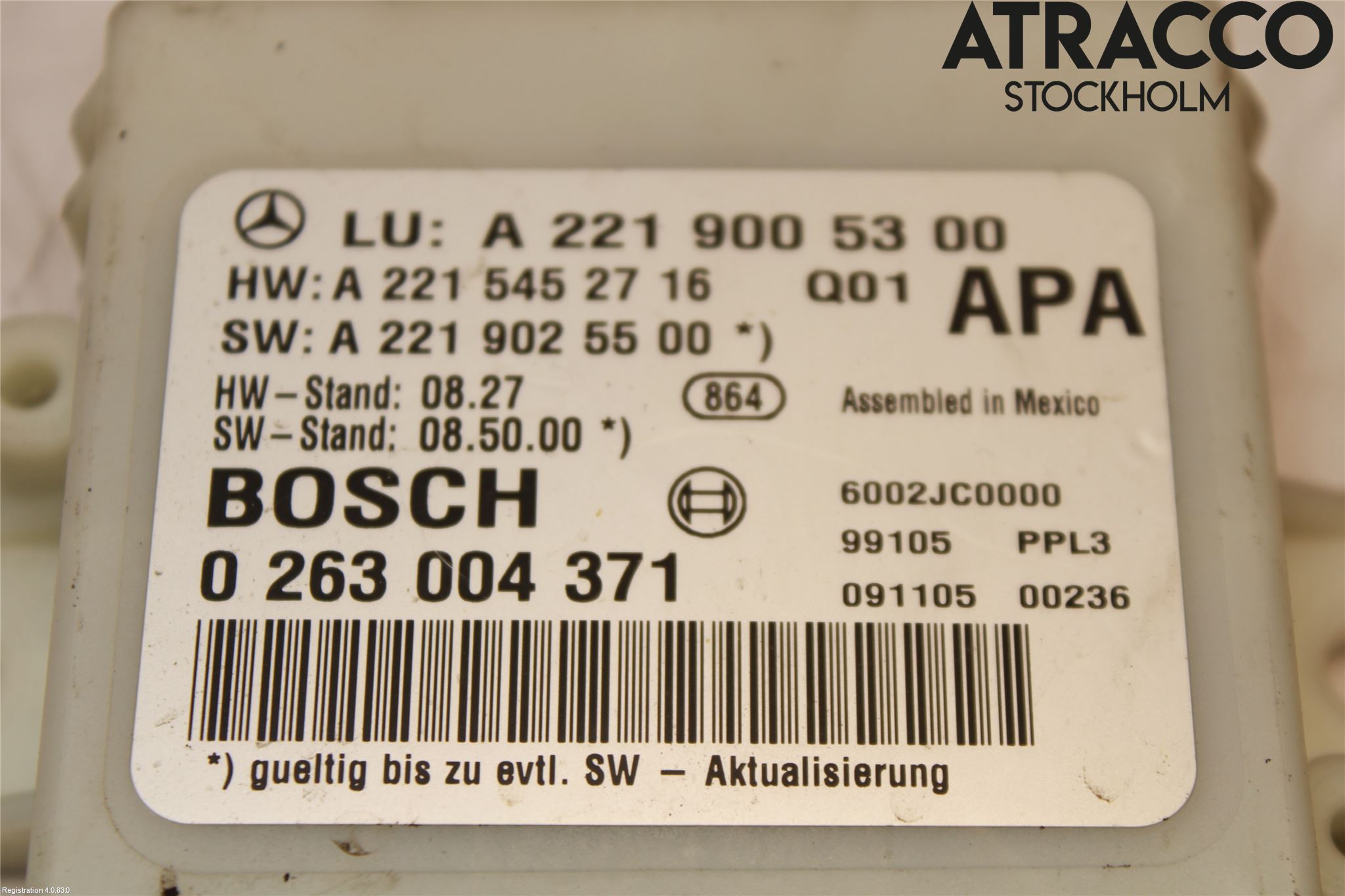 Mercedes-Benz MB S-KLASS (W221) 05-13 Styrenhet Parkeringshjälp