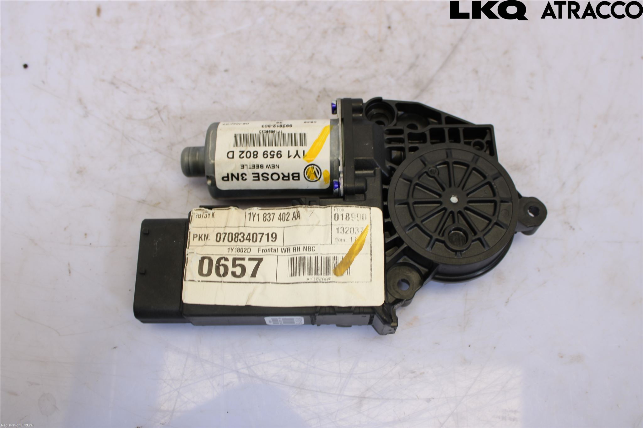 Volkswagen VW BEETLE 98-10 Fönsterhissmotor