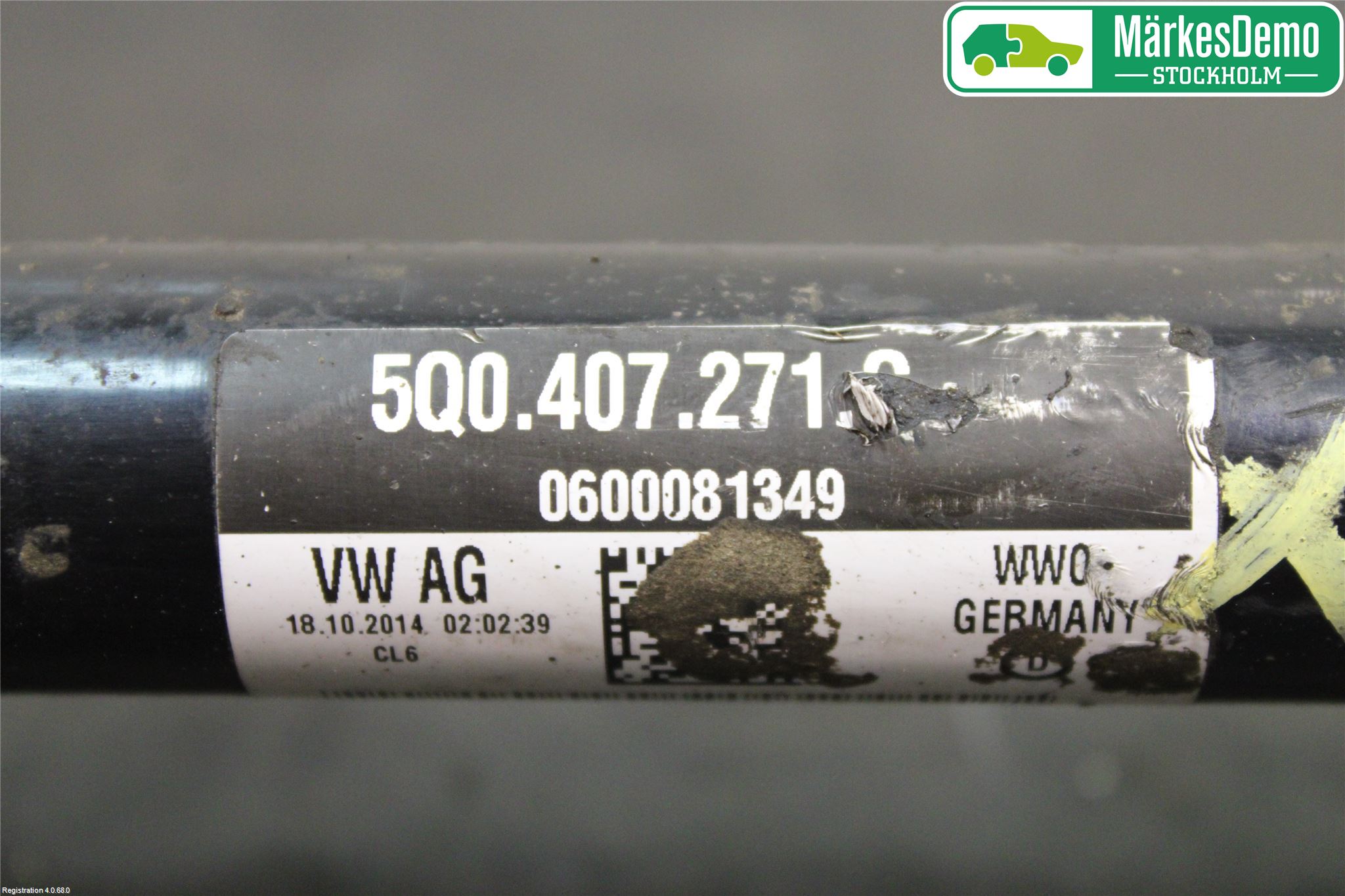 Volkswagen VW GOLF / E-GOLF VII 13-20 Drivaxel Fram Vänster