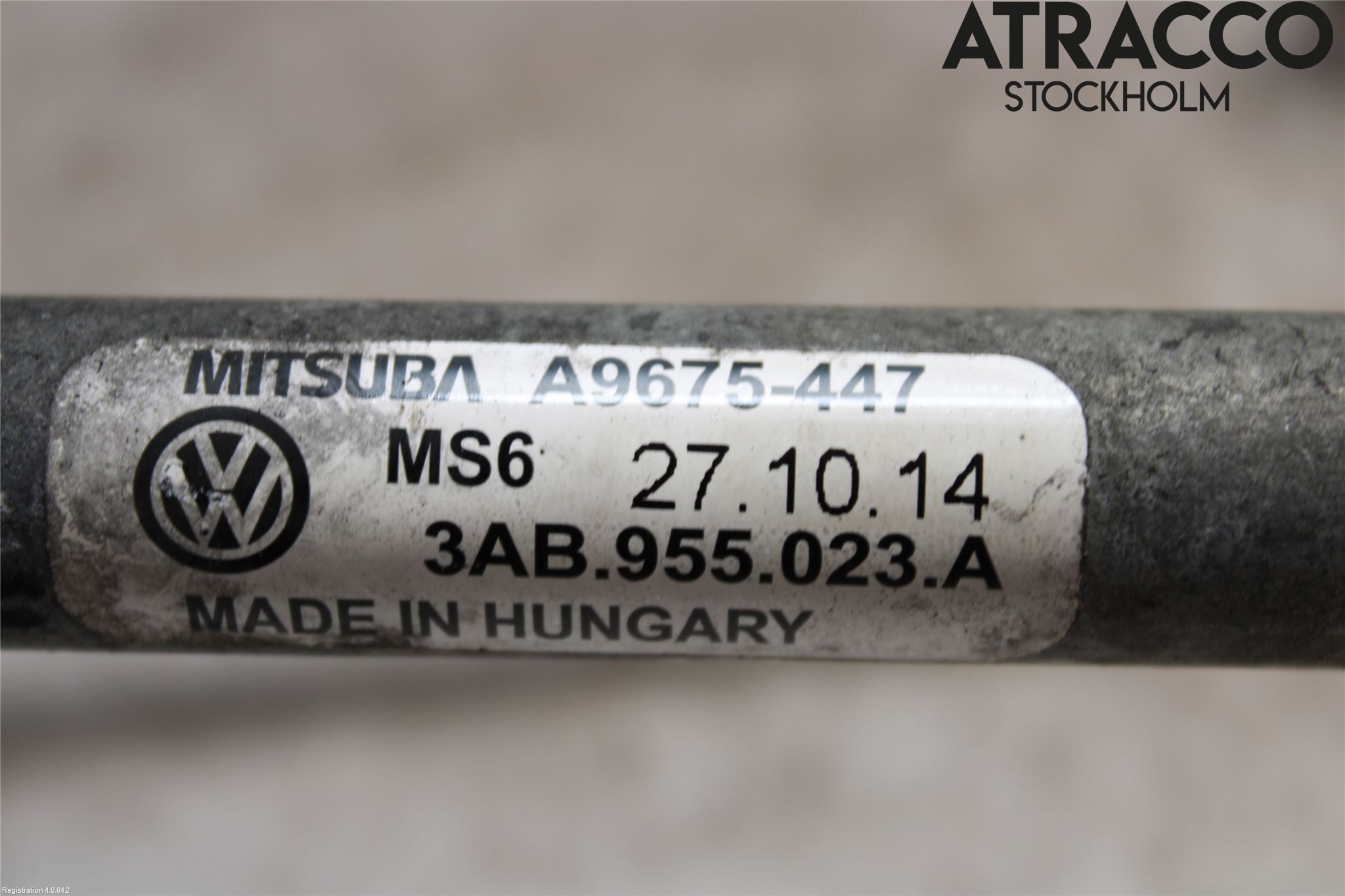 Volkswagen VW PASSAT 11-14 Torkarmekanism Vindruta