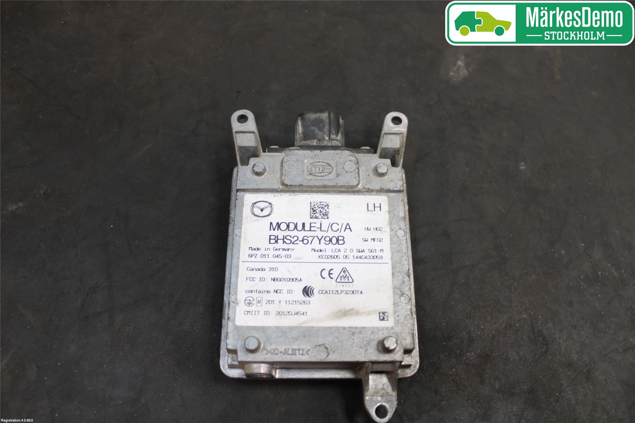 Mazda 3 III 14-19 Sensor Aktivt Kollisionsskydd