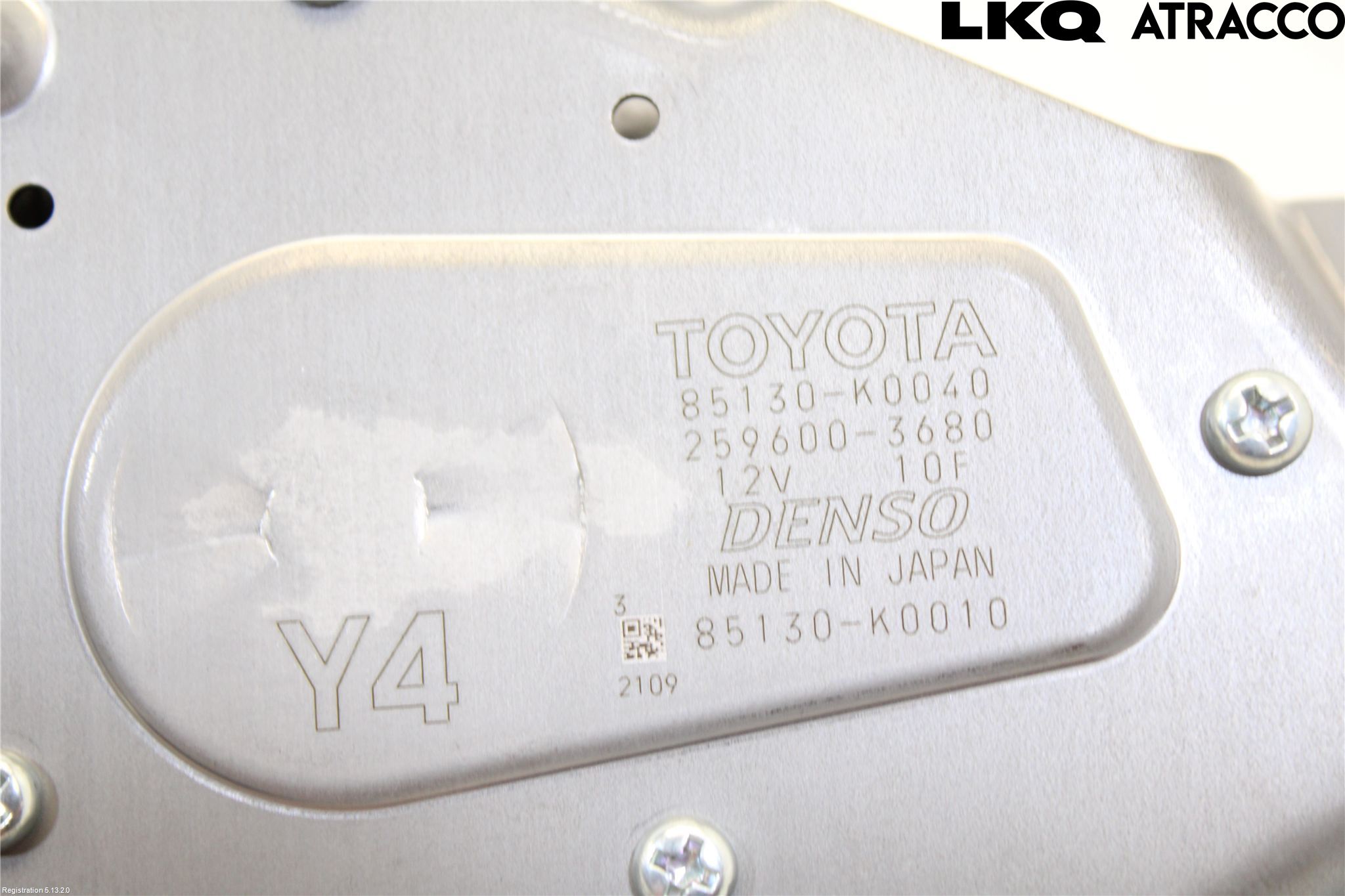 Toyota YARIS XP21 20- Torkarmotor Baklucka