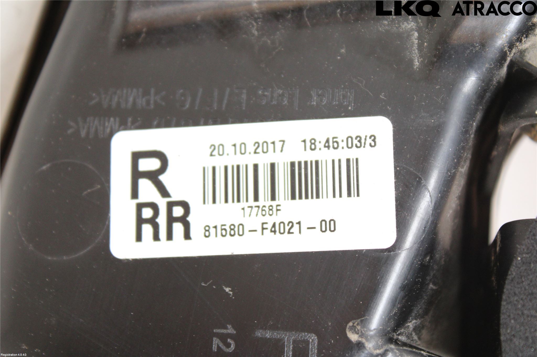 Toyota C-HR 16-23 Bakljus Lucka Hö