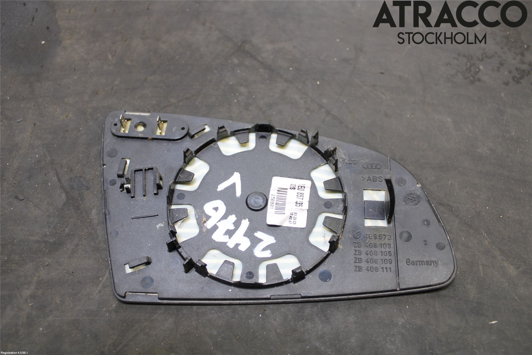 Audi A3/S3     04-05 Spegelglas Vä