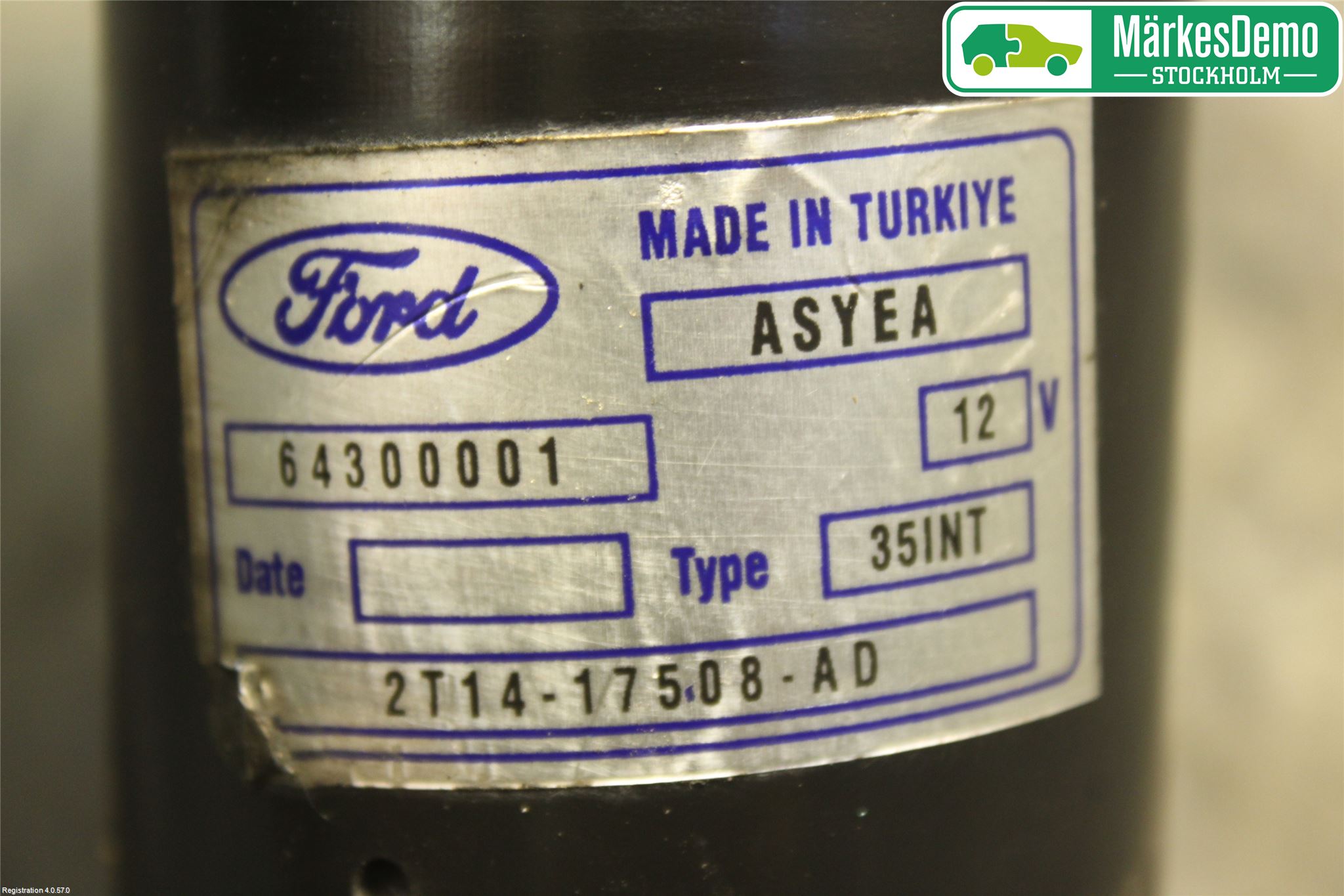 Ford TRANSIT CONNECT 03-08 Torkarmotor Vindruta