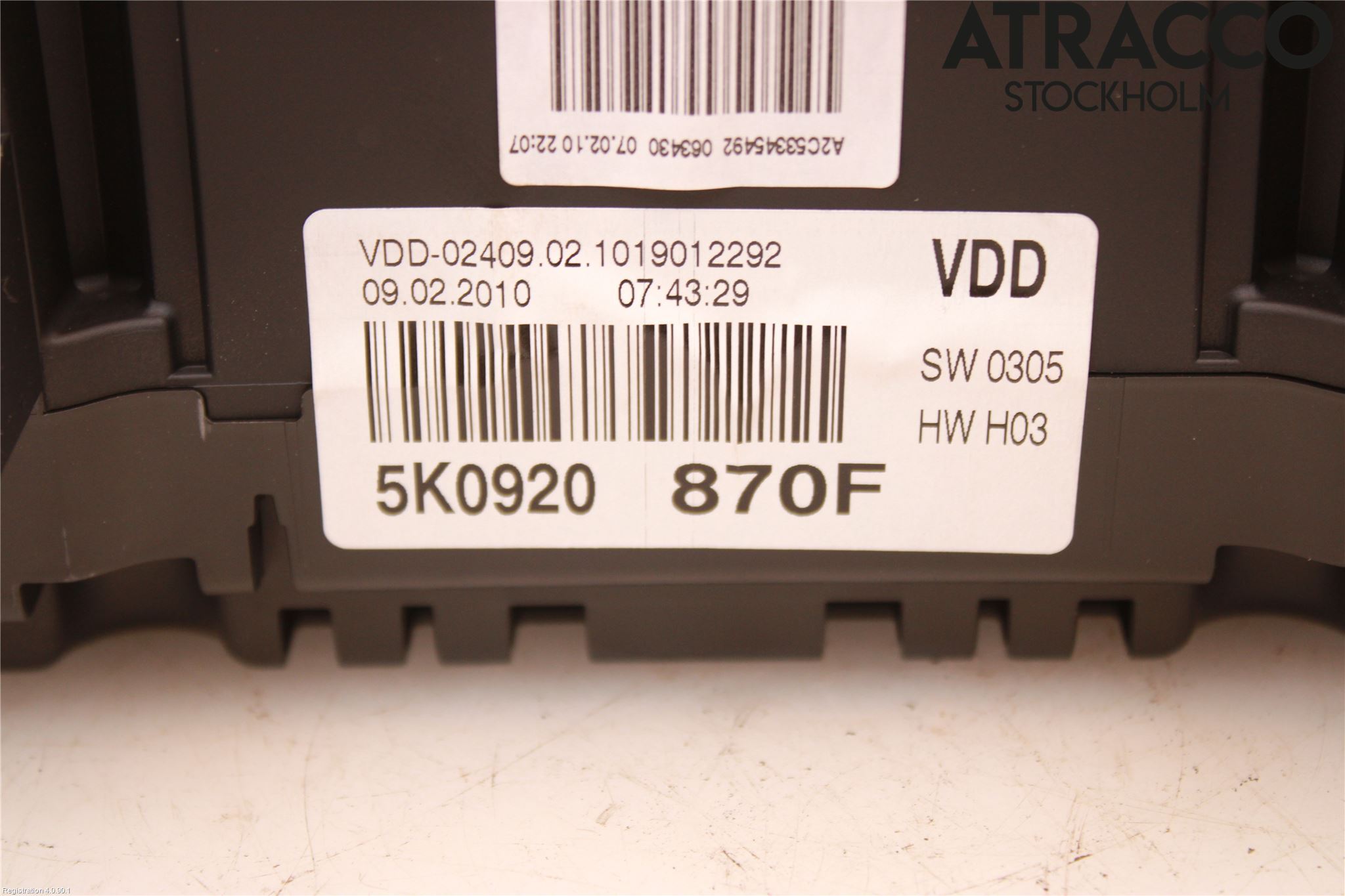Volkswagen VW GOLF VI 09-13 Instrument Komb