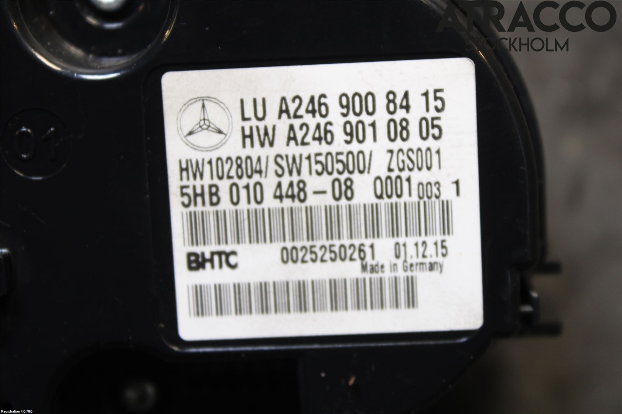 Mercedes-Benz MB CLA-KLASS (C117/X117) 13-19 Ac Styrenhet Ac Manöveren