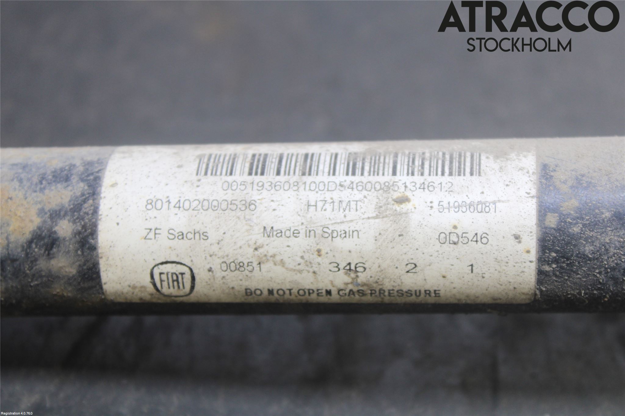 Fiat 500L 13-19 Stötdämpare Bak