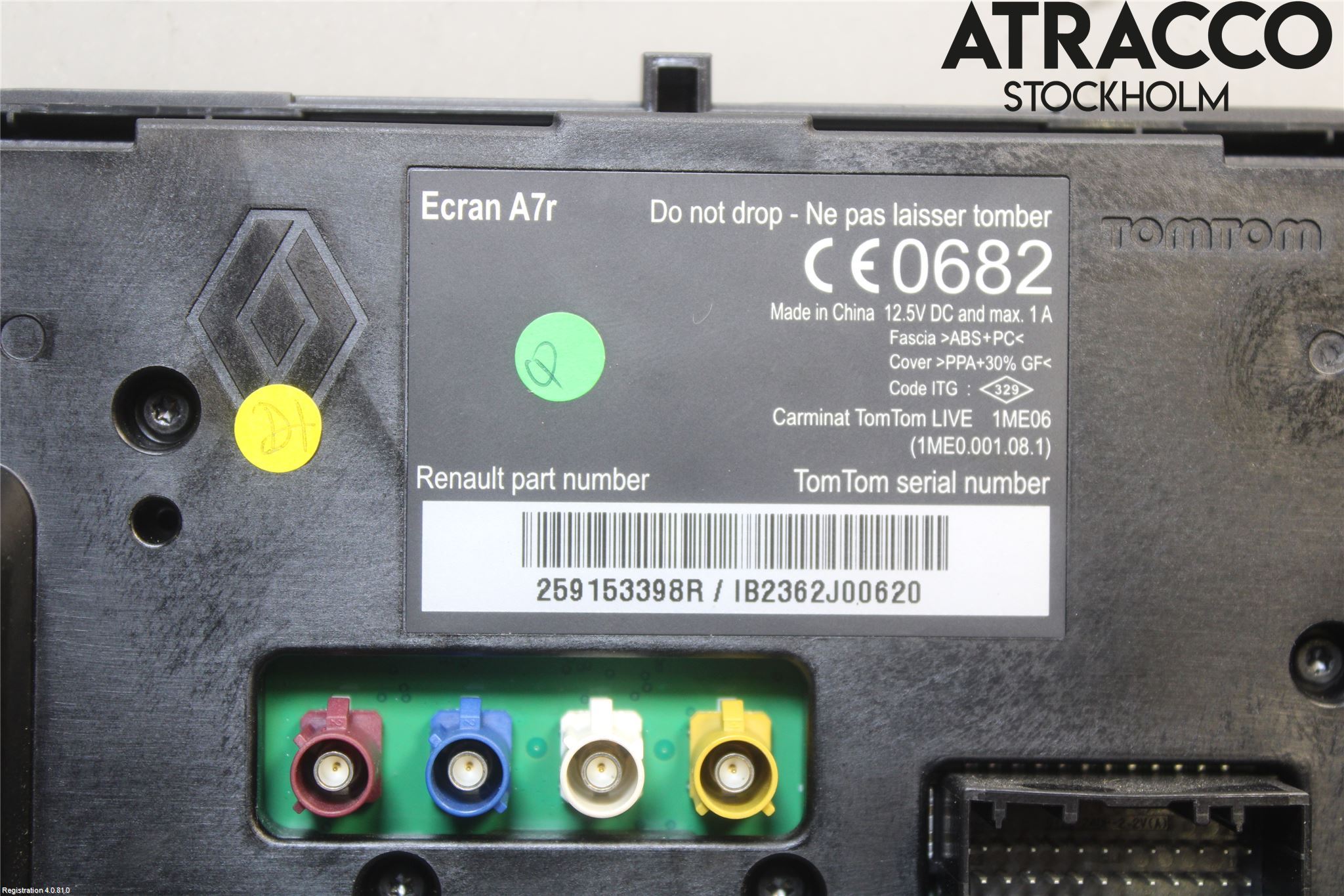 Renault MEGANE III 09-15 Multifunktionsdisplay