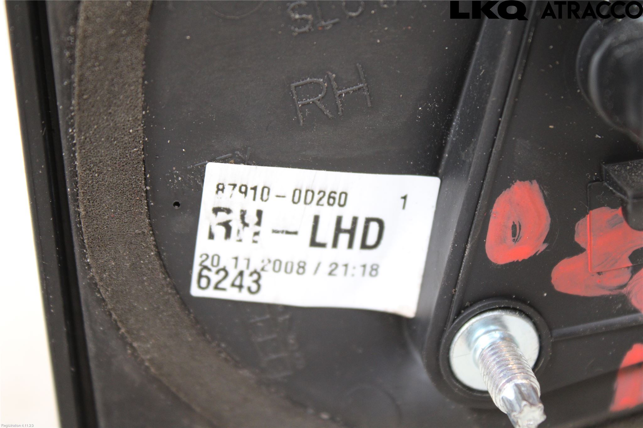 Toyota YARIS XP90 06-11 Spegel Yttre El Hö