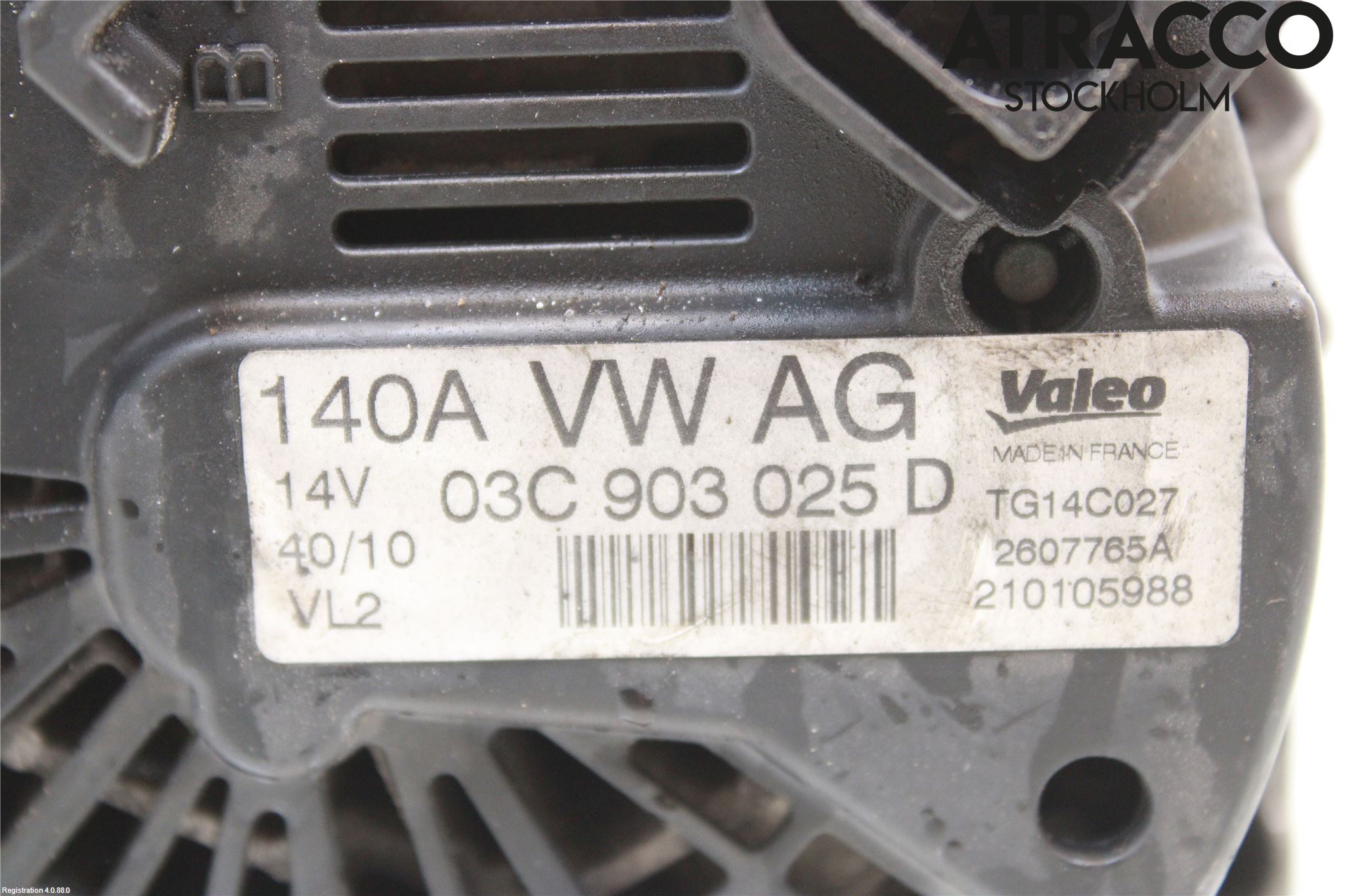 Volkswagen VW GOLF PLUS/CROSS GOLF 04-14 Generator