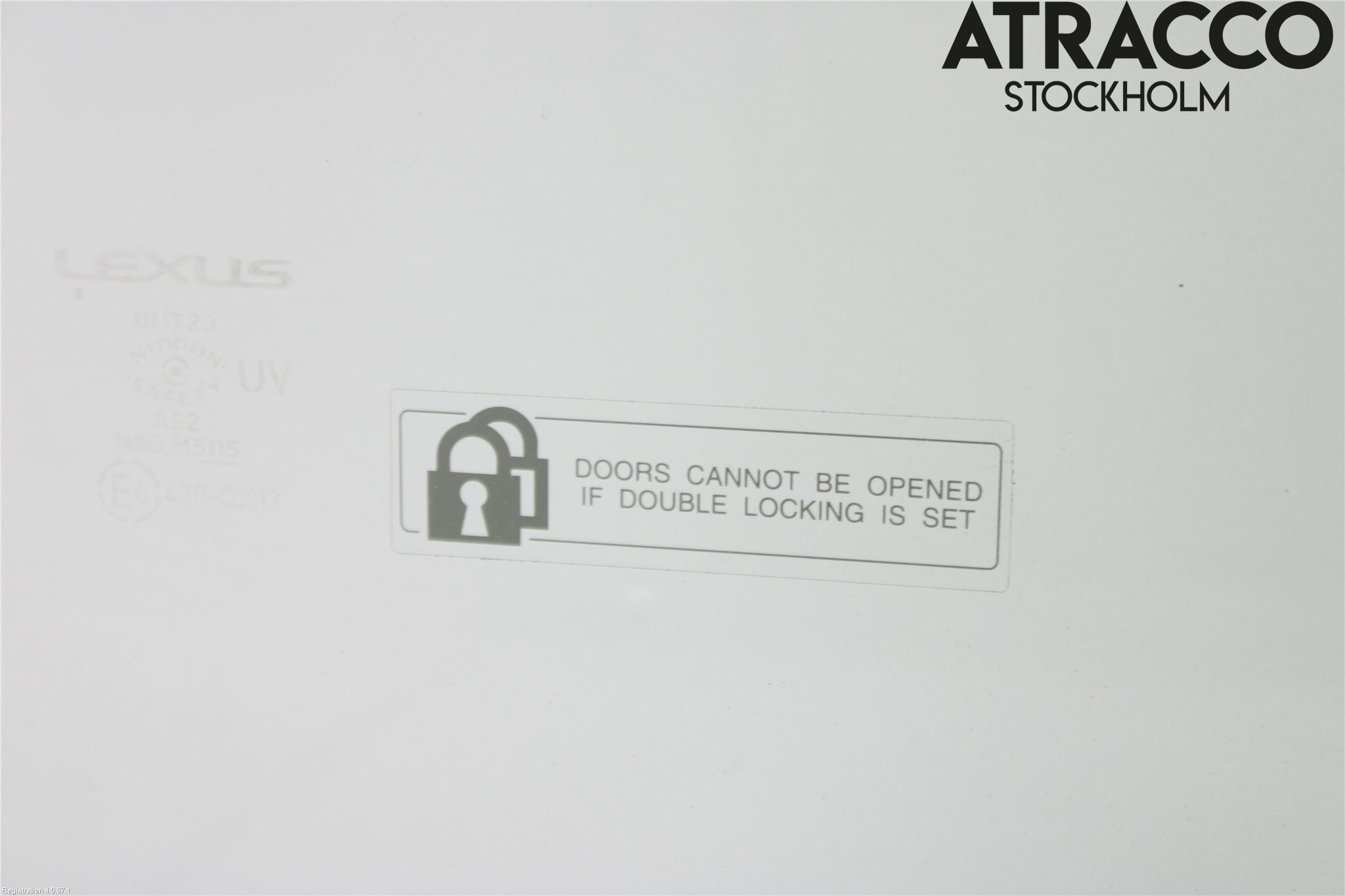 Lexus IS 250/350 14-20 Dörruta Fram Höger