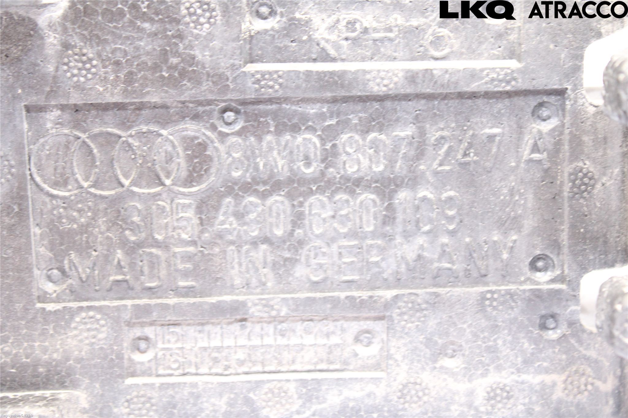 Audi A4/S4 B9 16-19 Stötfångare Deformelement Bak