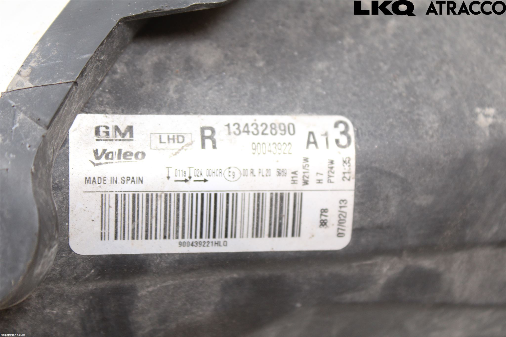 Opel CORSA D 07-14 Strålkastare Höger