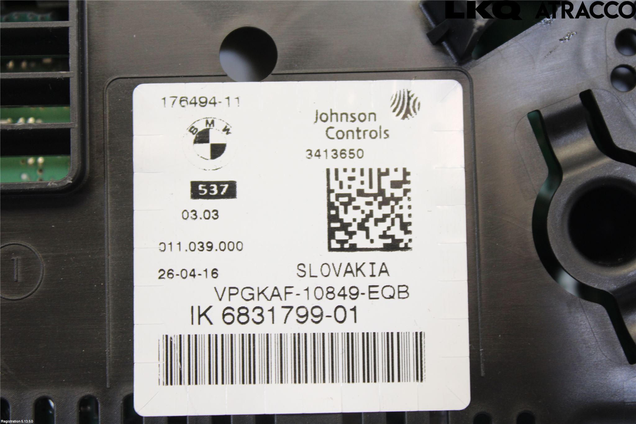 BMW 5 F10/F11/F18 09-17 Instrument Komb
