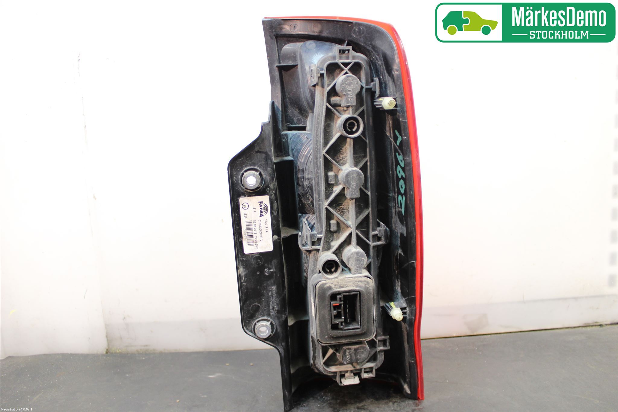 Peugeot BIPPER Bakljus Vänster