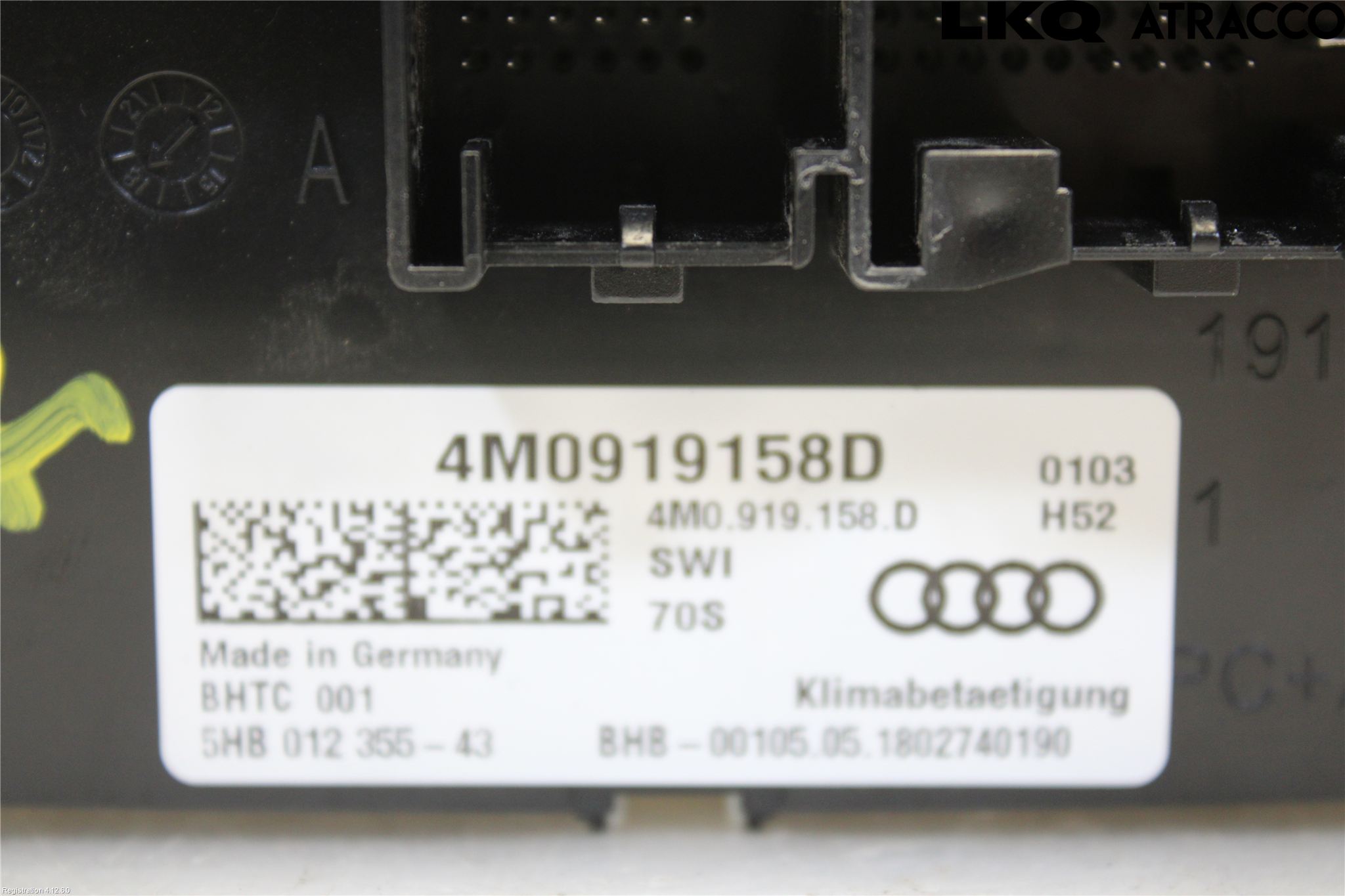Audi Q7/SQ7 Värmereglage
