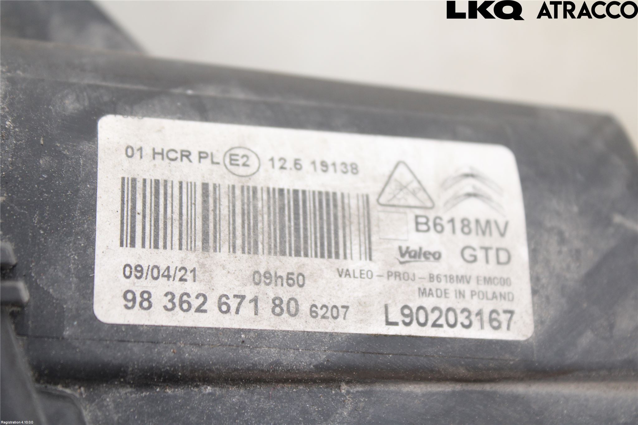 Citroen COTROEN C3 17-24 Strålkastare Vänster