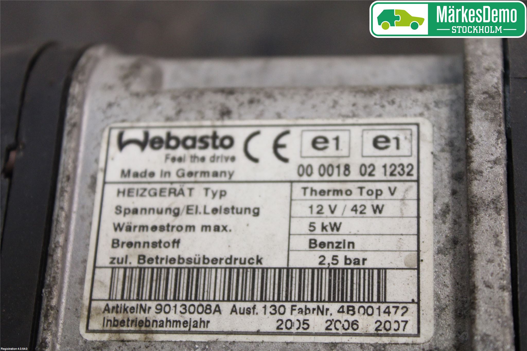 Volkswagen VW PASSAT 05-11 Bensinvärmare
