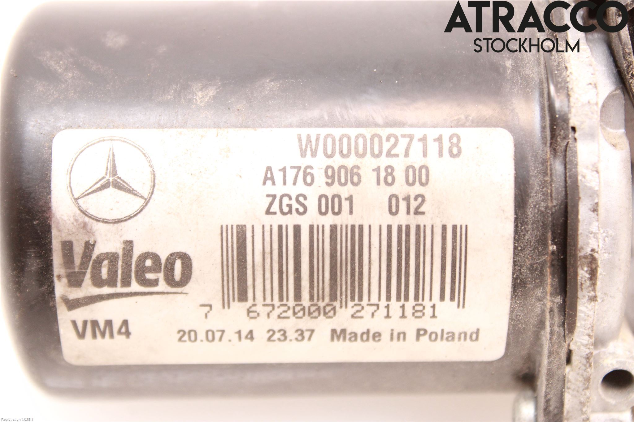 Mercedes-Benz MB CLA-KLASS (C117/X117) 13-19 Torkarmotor Vindruta