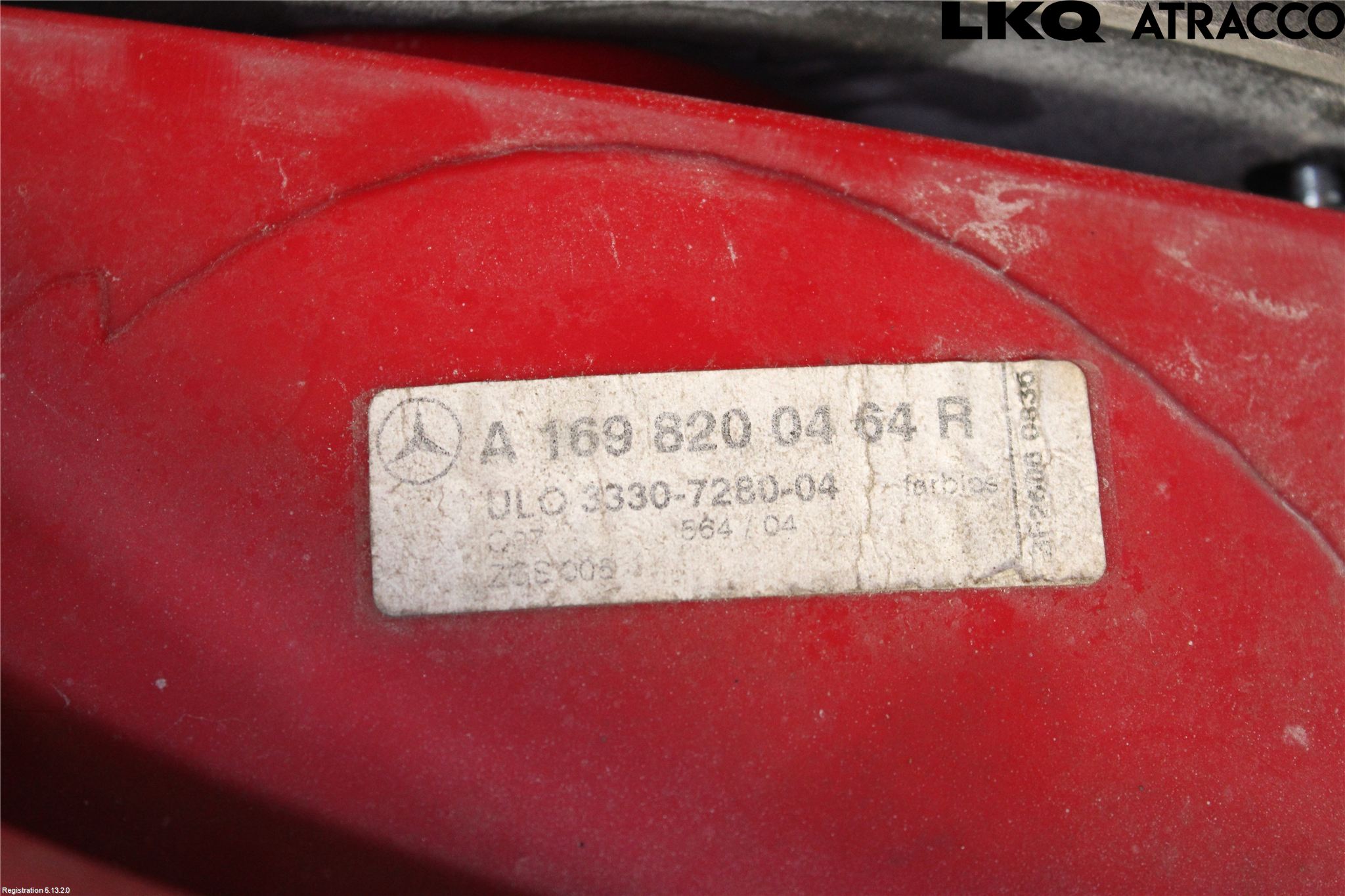 Mercedes-Benz MB A-KLASS (W169) 04-12 Bakljus Höger