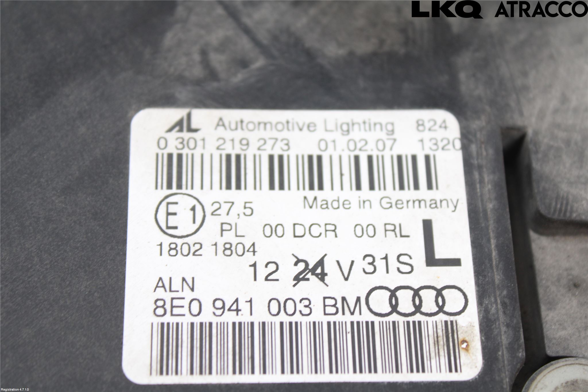 Audi A4/S4 05-07 Strålkastare Vänster