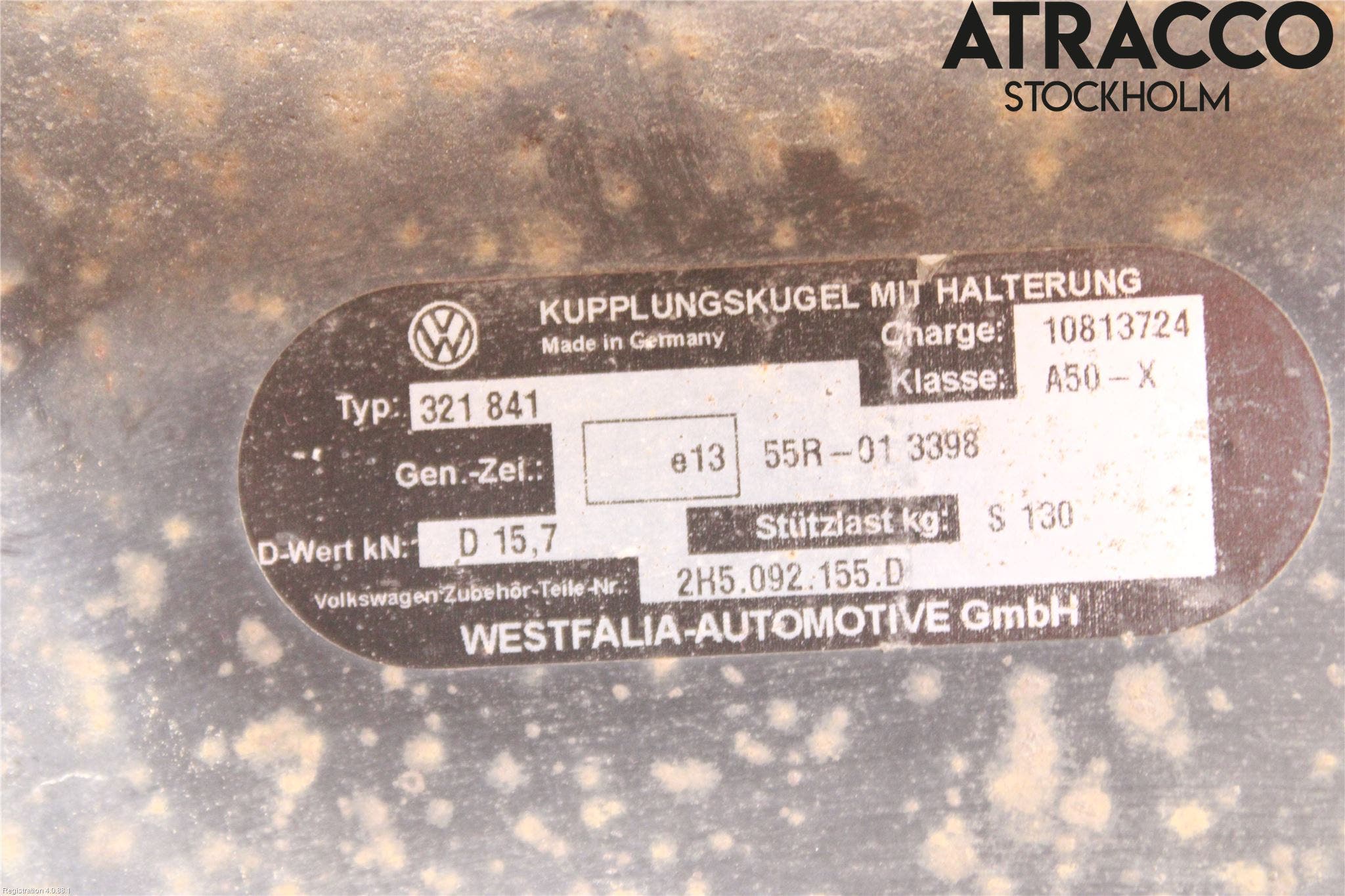 Volkswagen VW AMAROK 2H 10-22 Dragkrok