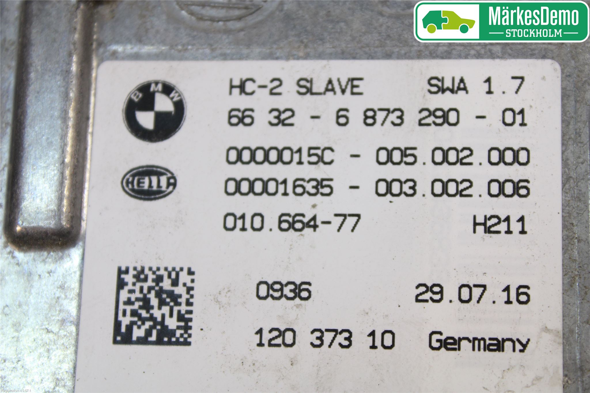 BMW X5 F15 13-18 Sensor Aktivt Kollisionsskydd