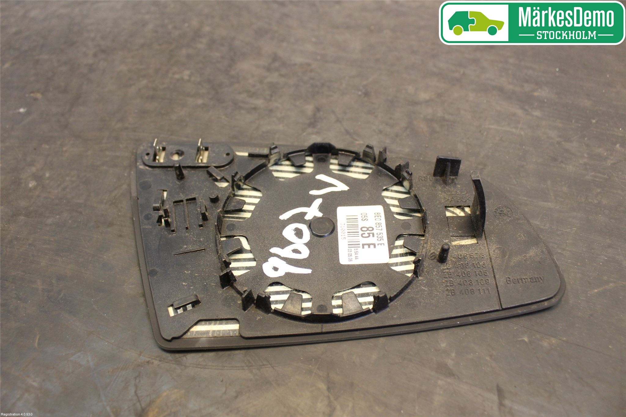 Audi A6/S6     05-11 Spegelglas Vä