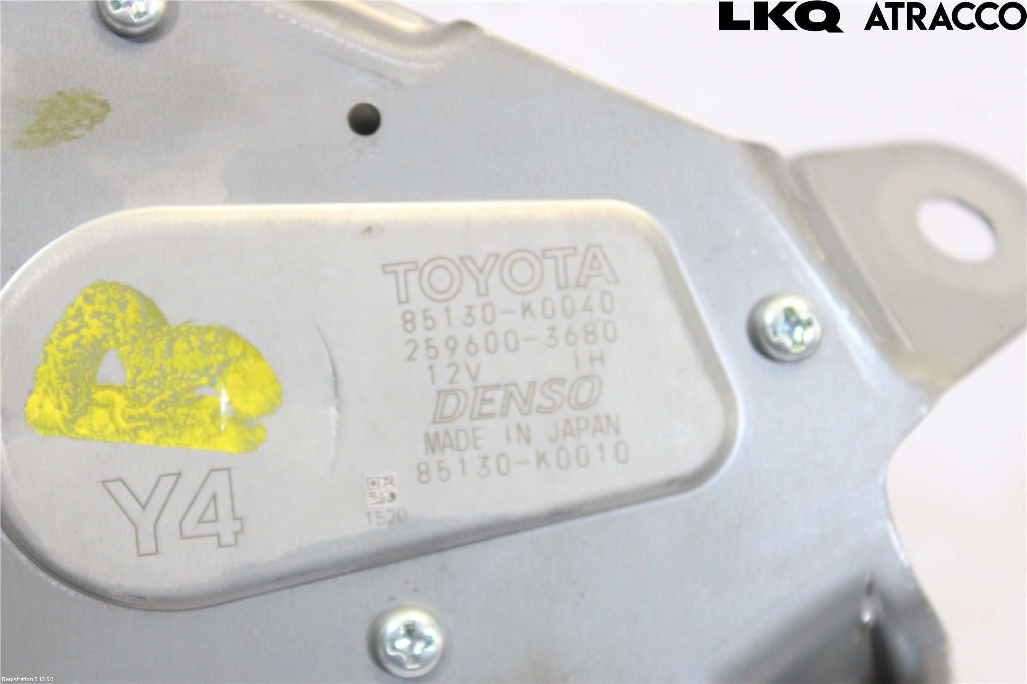 Toyota YARIS XP21 20- Torkarmotor Baklucka