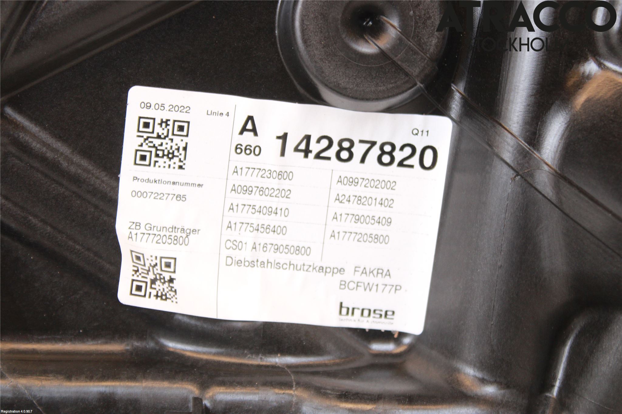 Mercedes-Benz MB A-KLASS (W177) 18- Fönsterhiss El Kompl