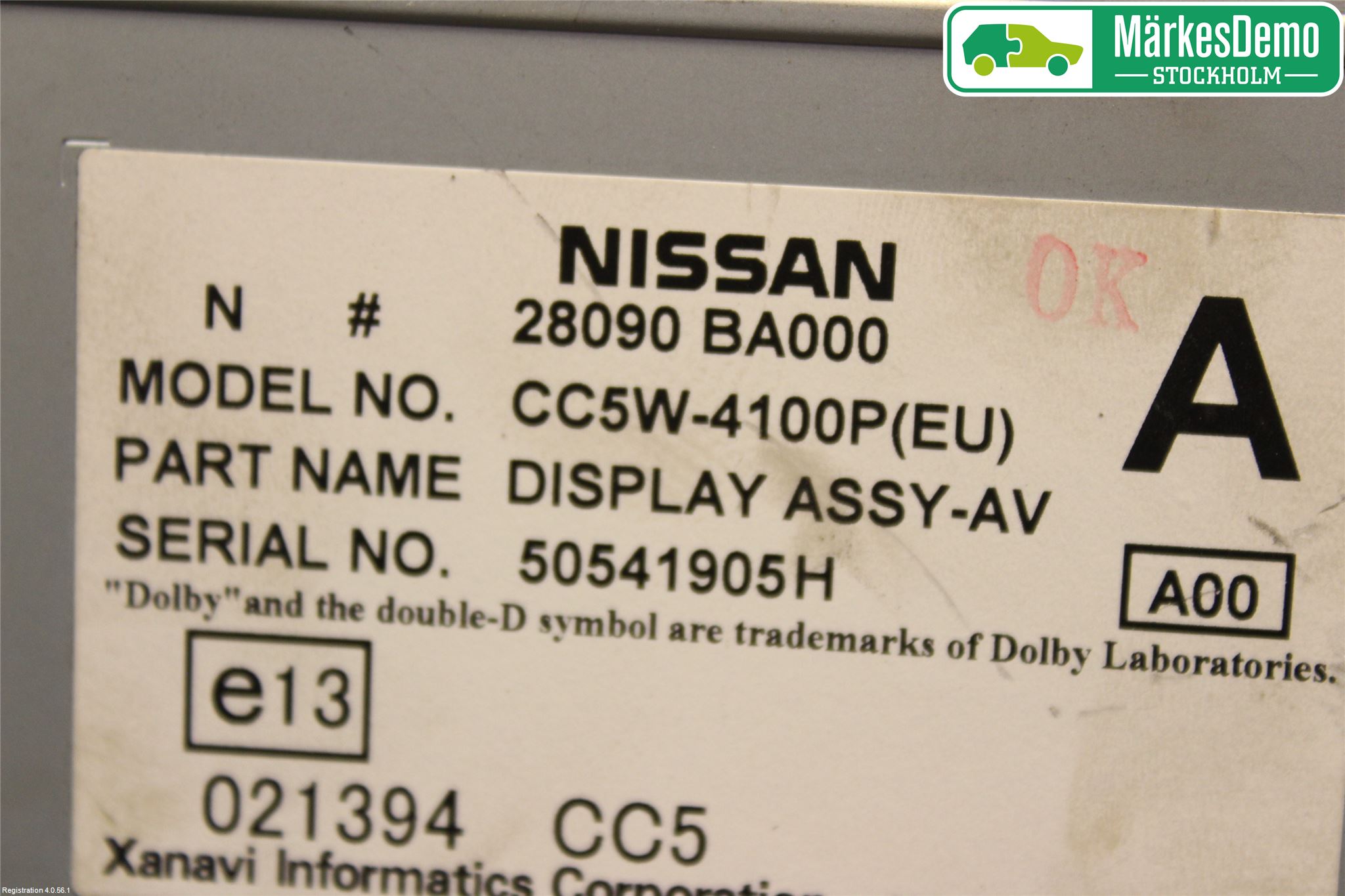 Nissan PRIMERA 02-07 Färddator