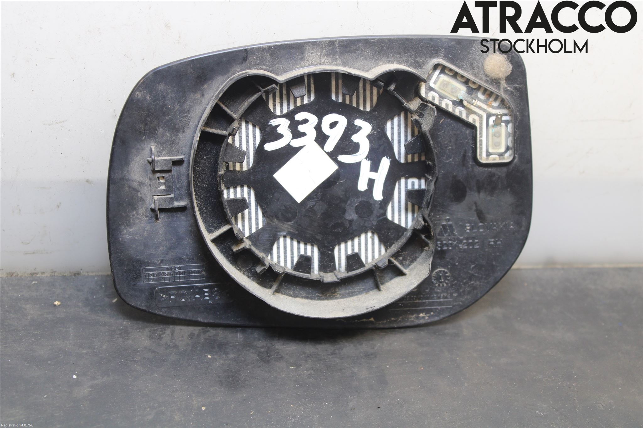 Toyota AURIS 07-09 Spegelglas Hö