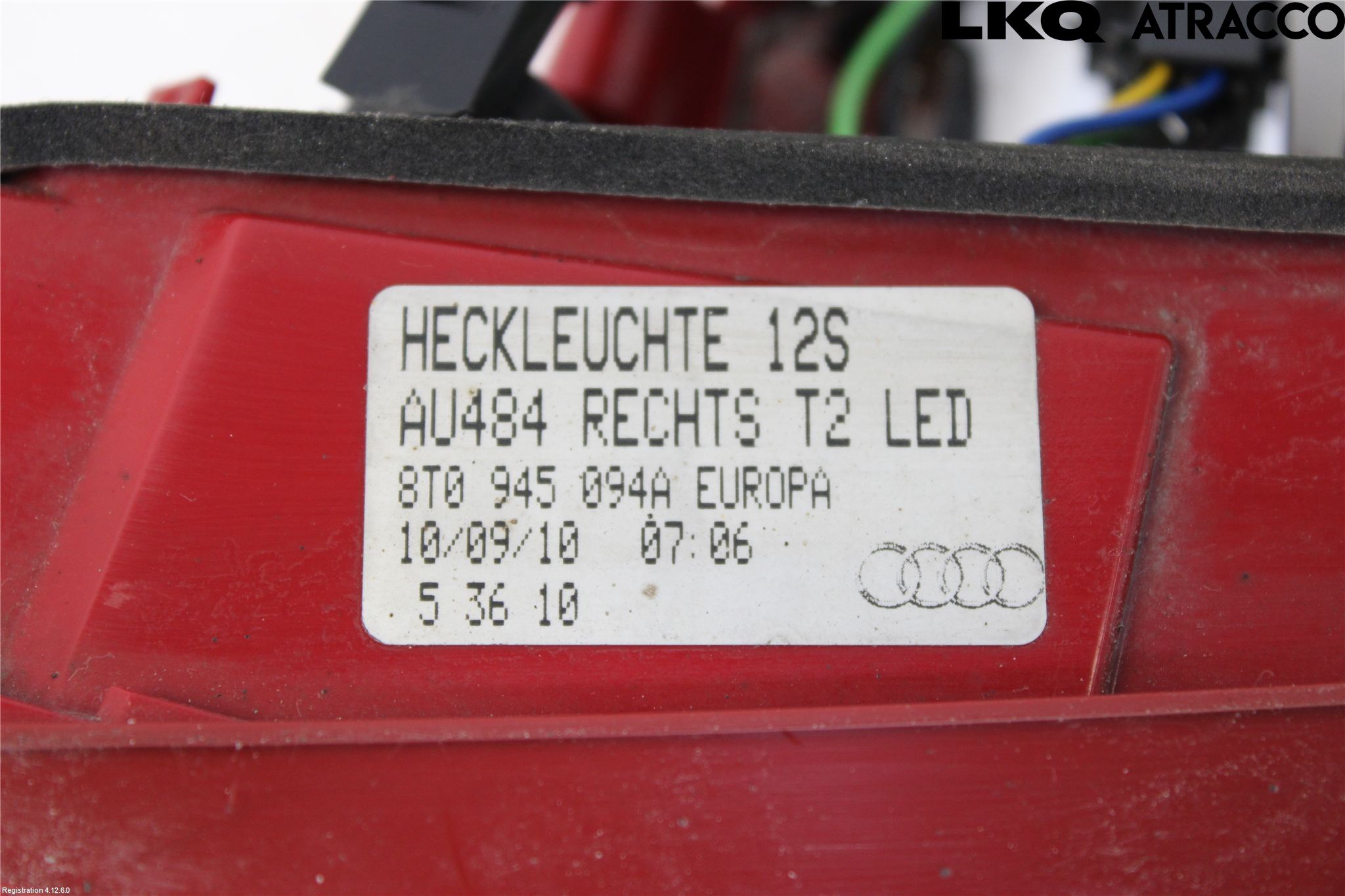 Audi A5 07-16 Bakljus Lucka Hö