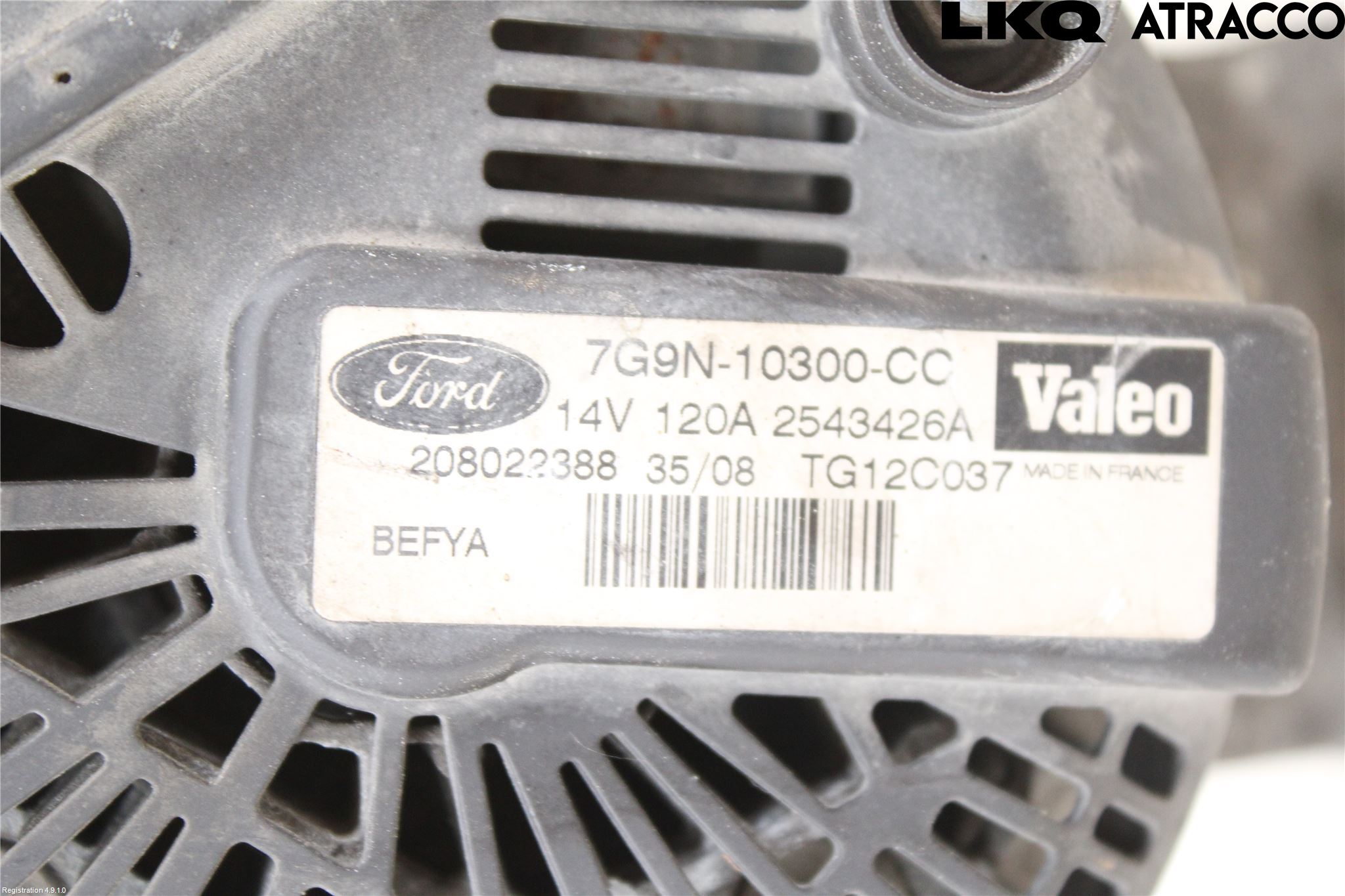 Ford FIESTA 09-12 Generator