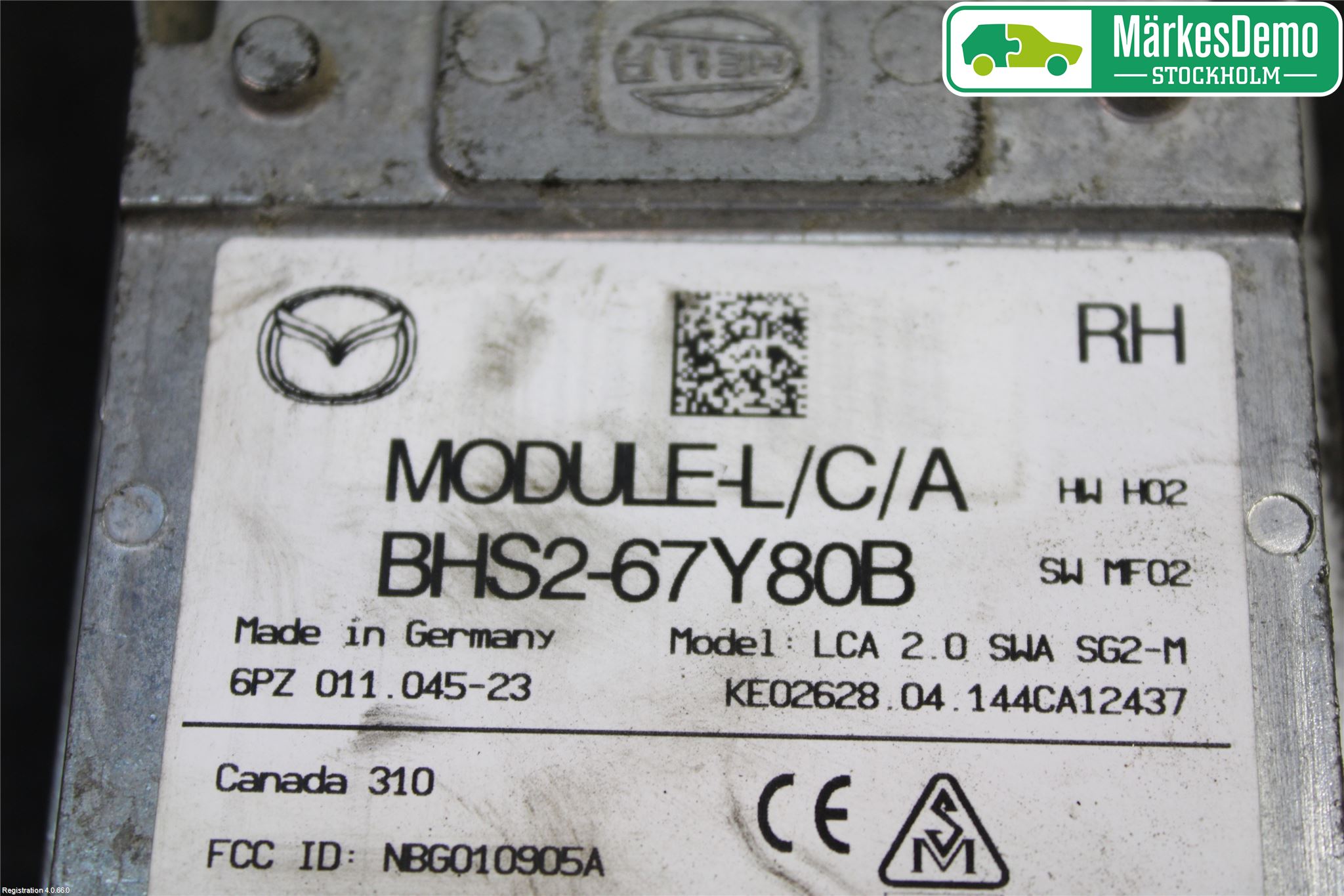 Mazda 3 III 14-19 Sensor Aktivt Kollisionsskydd