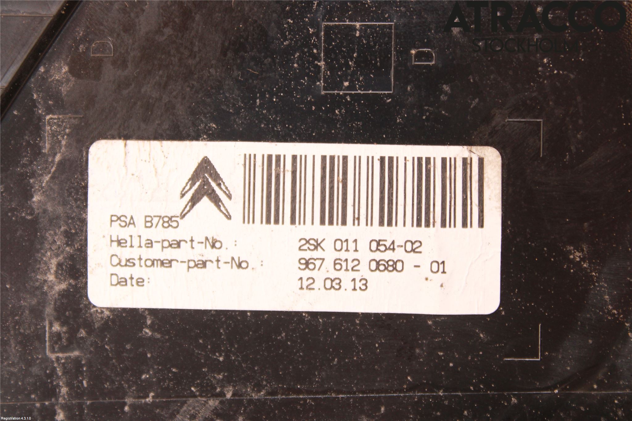 Citroen C4 PICASSO 14-18 Bakljus Höger