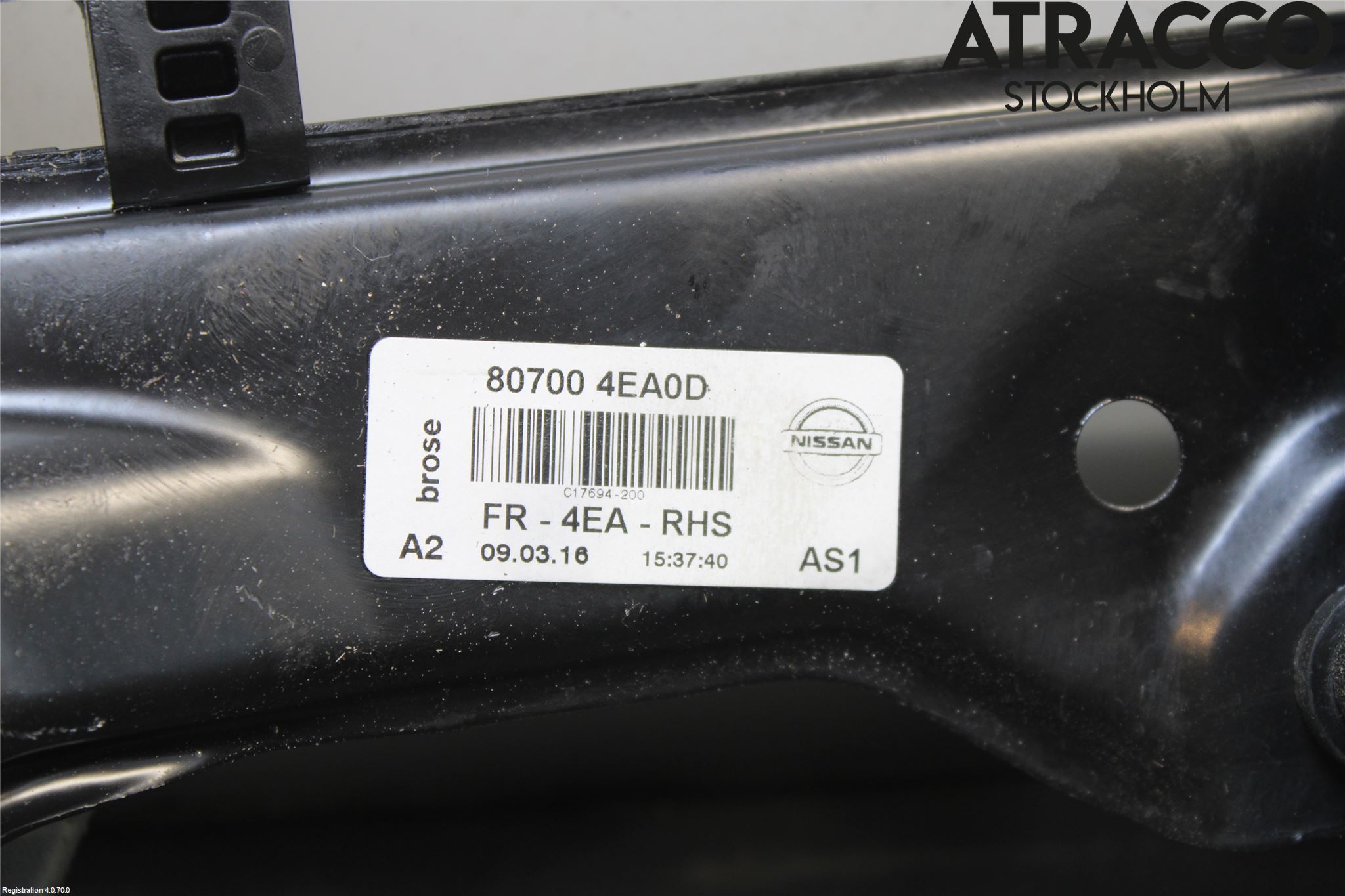 Nissan QASHQAI 14-17 Fönsterhiss El Kompl