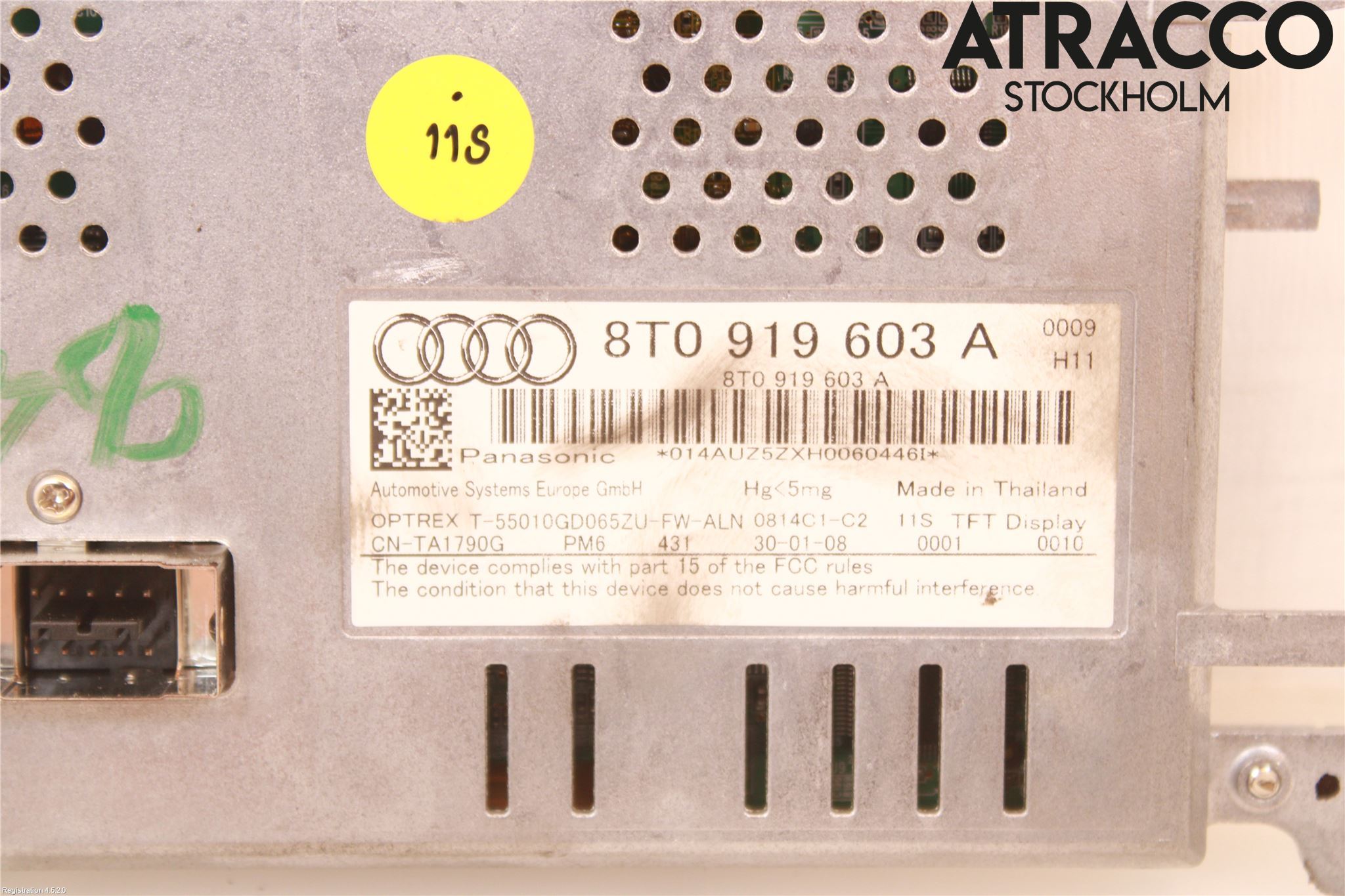 Audi A4/S4 08-11 Multifunktionsdisplay