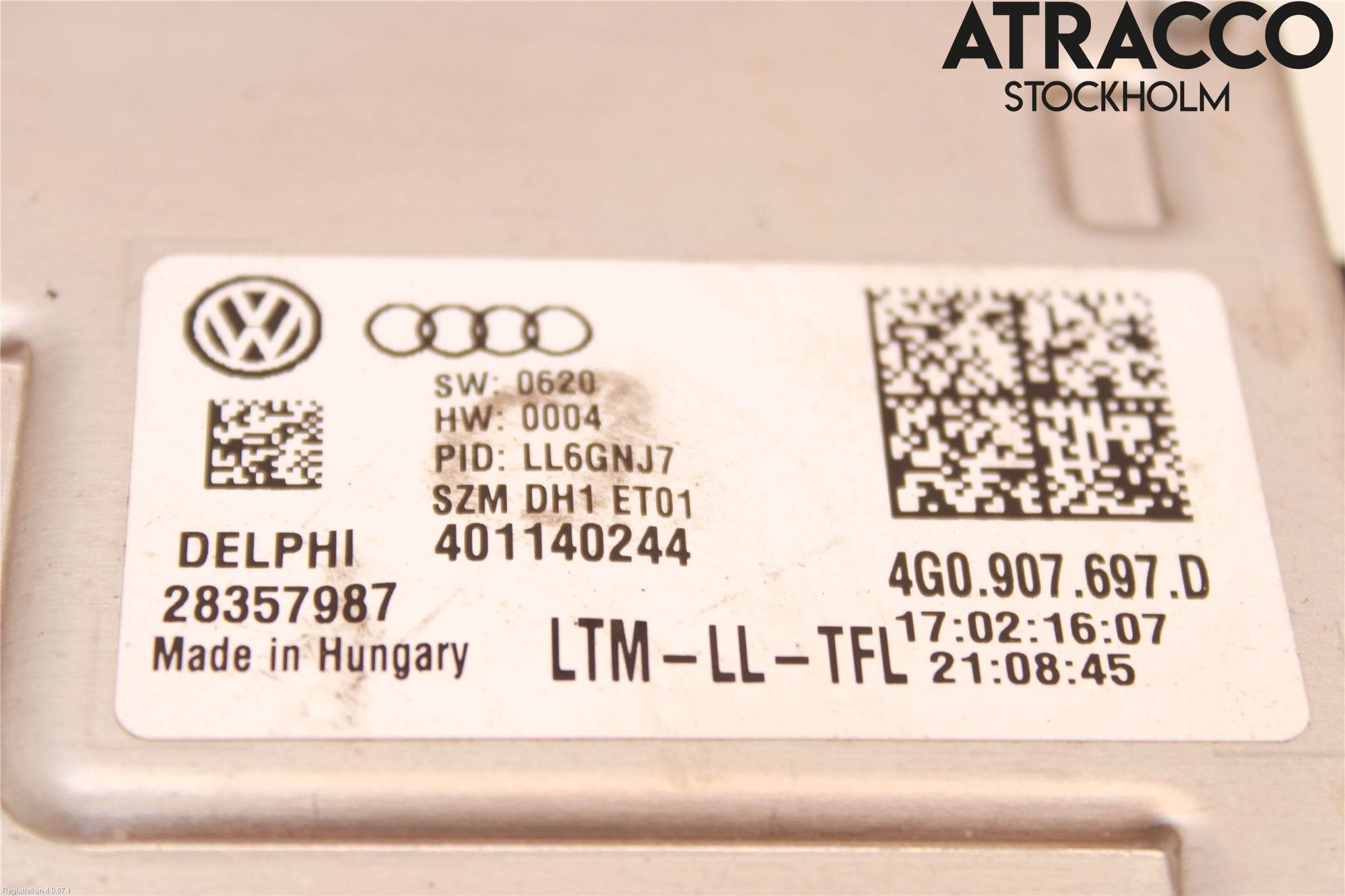 Audi A5 07-16 Styrenhet Strålkastare